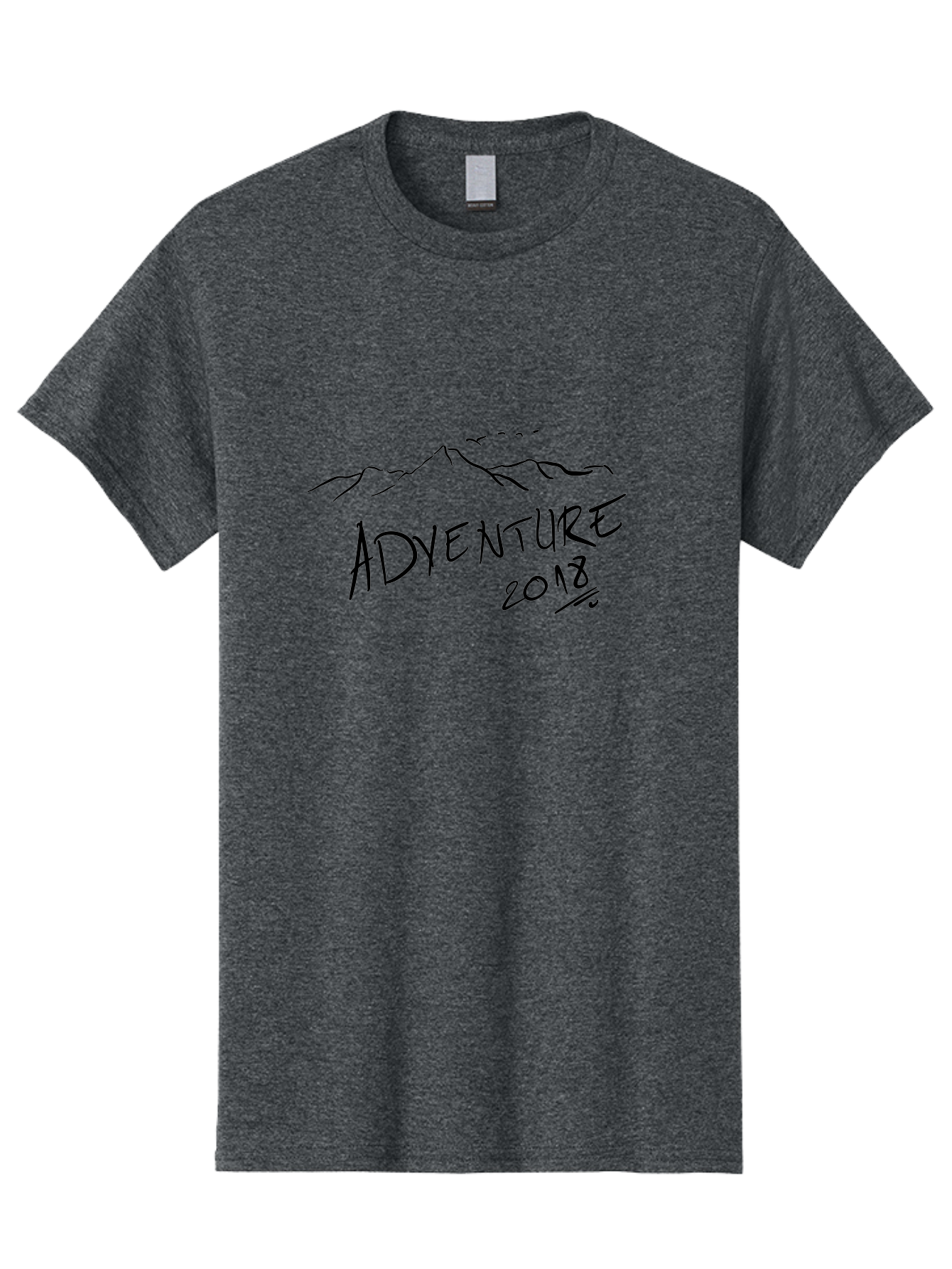 Adventure-2018 Men'S Graphic Tee, 100% Cotton, Comfortable Casual Summer Wear, Machine Washable, Adventure Travel, Outdoor Exploration, Mountain Landscape, Adventure Seeking, Wanderlust, 2018, Exploration Theme, Journey, Travel Inspiration, - Aaa000 13