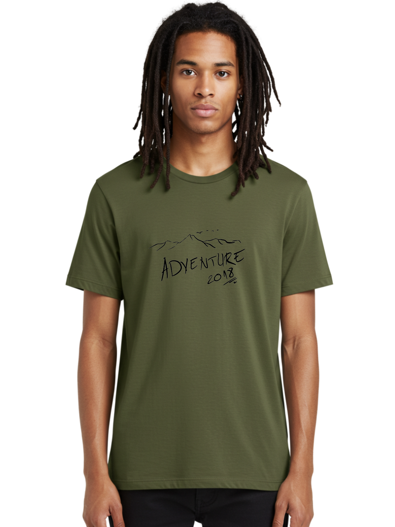 Adventure-2018 Men'S Graphic Tee, 100% Cotton, Comfortable Casual Summer Wear, Machine Washable, Adventure Travel, Outdoor Exploration, Mountain Landscape, Adventure Seeking, Wanderlust, 2018, Exploration Theme, Journey, Travel Inspiration, - Aaa000 16