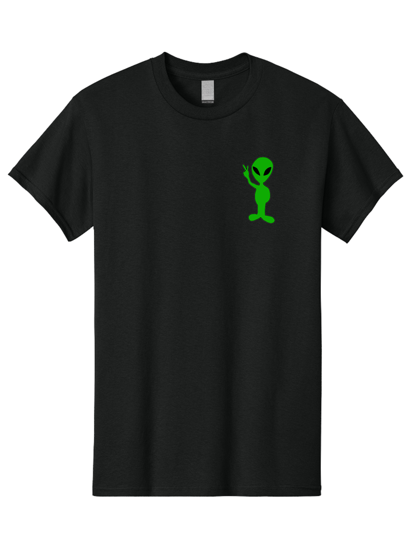 Alien Men'S Graphic Tee, 100% Cotton, Comfortable Casual Summer Wear, Machine Washable, Cartoon Alien, Science Fiction Character, Extraterrestrial Being, Funny Alien, Alien Waving, Pop Culture Icon, Alien Illustration, Humorous Design, - Aaa004 13