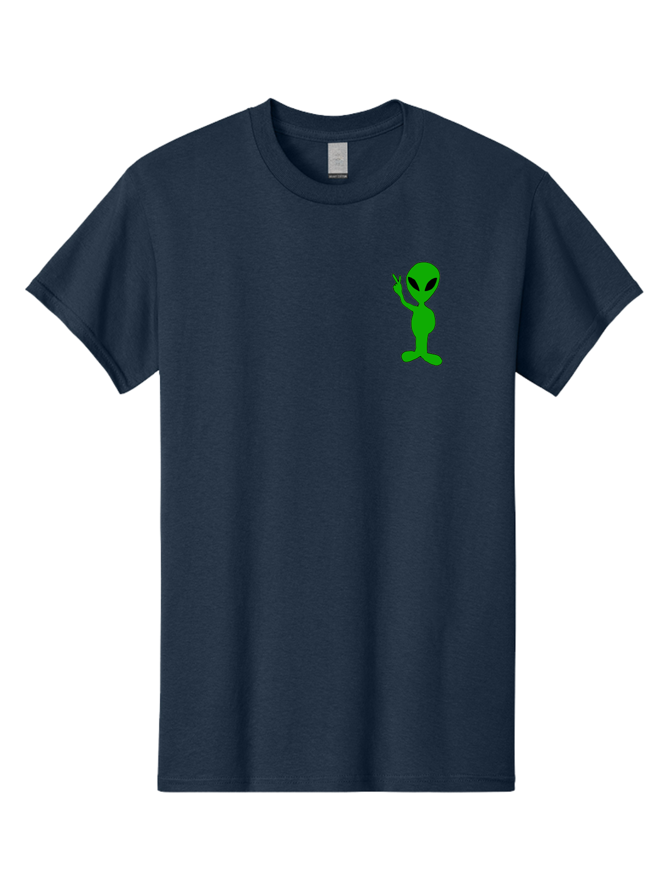 Alien Men'S Graphic Tee, 100% Cotton, Comfortable Casual Summer Wear, Machine Washable, Cartoon Alien, Science Fiction Character, Extraterrestrial Being, Funny Alien, Alien Waving, Pop Culture Icon, Alien Illustration, Humorous Design, - Aaa004 29