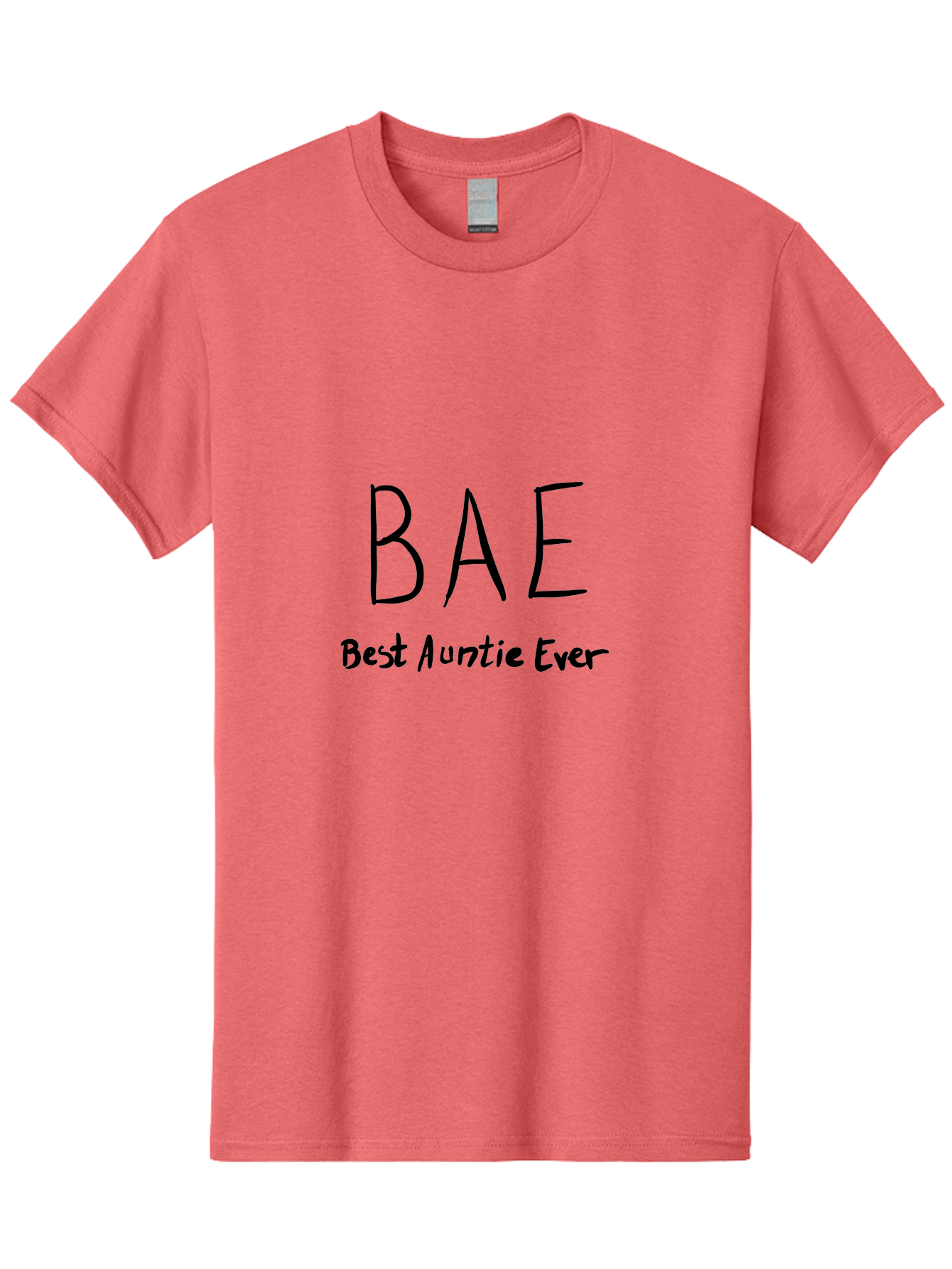 Bae-Best-Auntie-Ever Men'S Graphic Tee, 100% Cotton, Comfortable Casual Summer Wear, Machine Washable, Fun Aunt Gift, Auntie Appreciation, Best Aunt Ever, Bae, Auntie Love, Aunt Quotes, Aunt Life - Aaa008 1