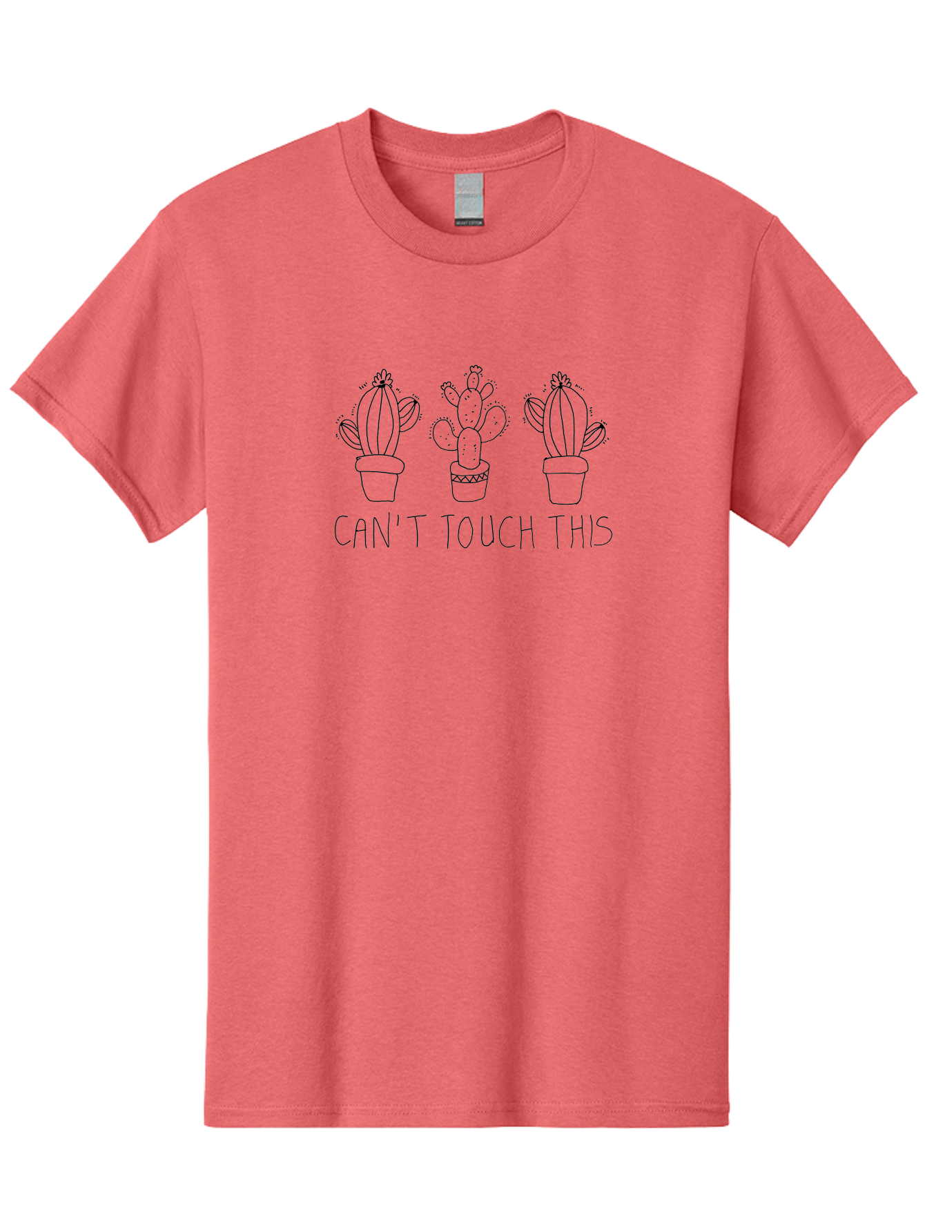 Can-T-Touch-This-Cacti Men'S Graphic Tee, 100% Cotton, Comfortable Casual Summer Wear, Machine Washable, Cacti In Pots, Prickly Plants, Humorous Quote, Playful Typography, Funny Garden, Cactus Puns, Sassy Plants - Aaa017 9