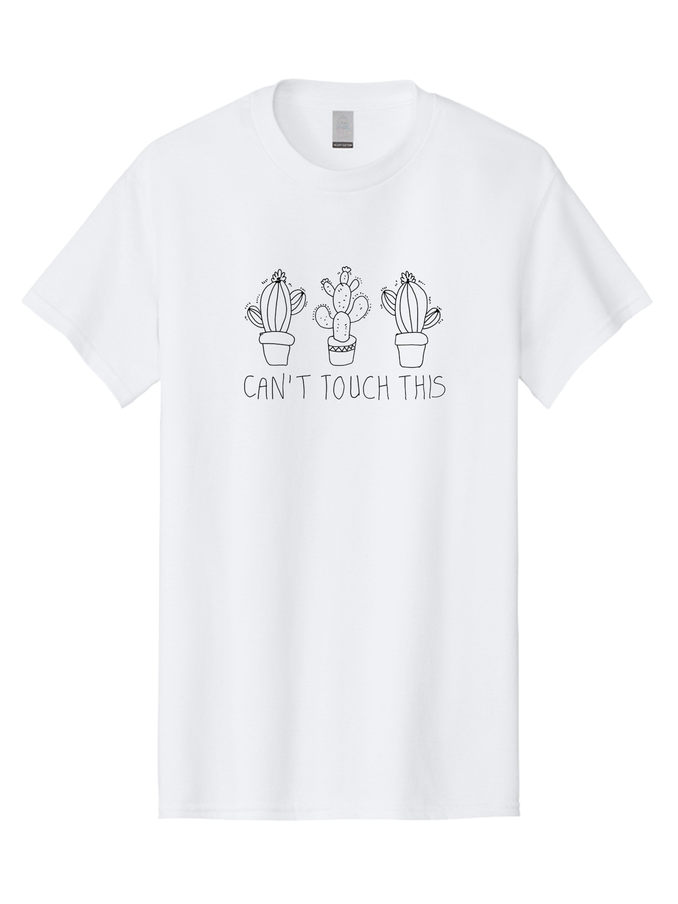 Can-T-Touch-This-Cacti Men'S Graphic Tee, 100% Cotton, Comfortable Casual Summer Wear, Machine Washable, Cacti In Pots, Prickly Plants, Humorous Quote, Playful Typography, Funny Garden, Cactus Puns, Sassy Plants - Aaa017 5