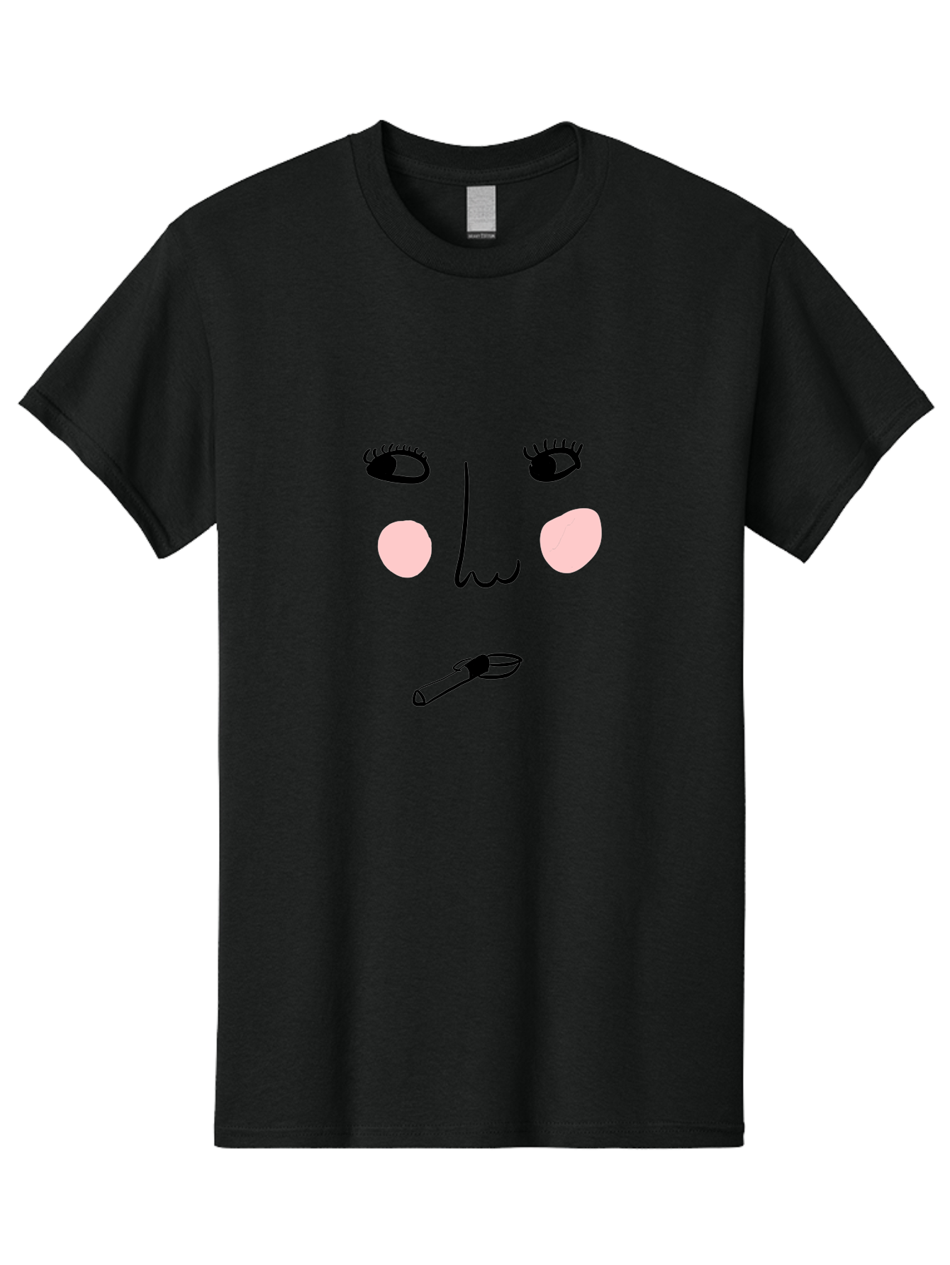 Cigarette-Face Men'S Graphic Tee, 100% Cotton, Comfortable Casual Summer Wear, Machine Washable, Cartoon Face, Whimsical Illustration, Smoking Culture, Cigarette, Quirky Art, Abstract Face, Minimalist Design, Simple Shapes - Aaa020 19