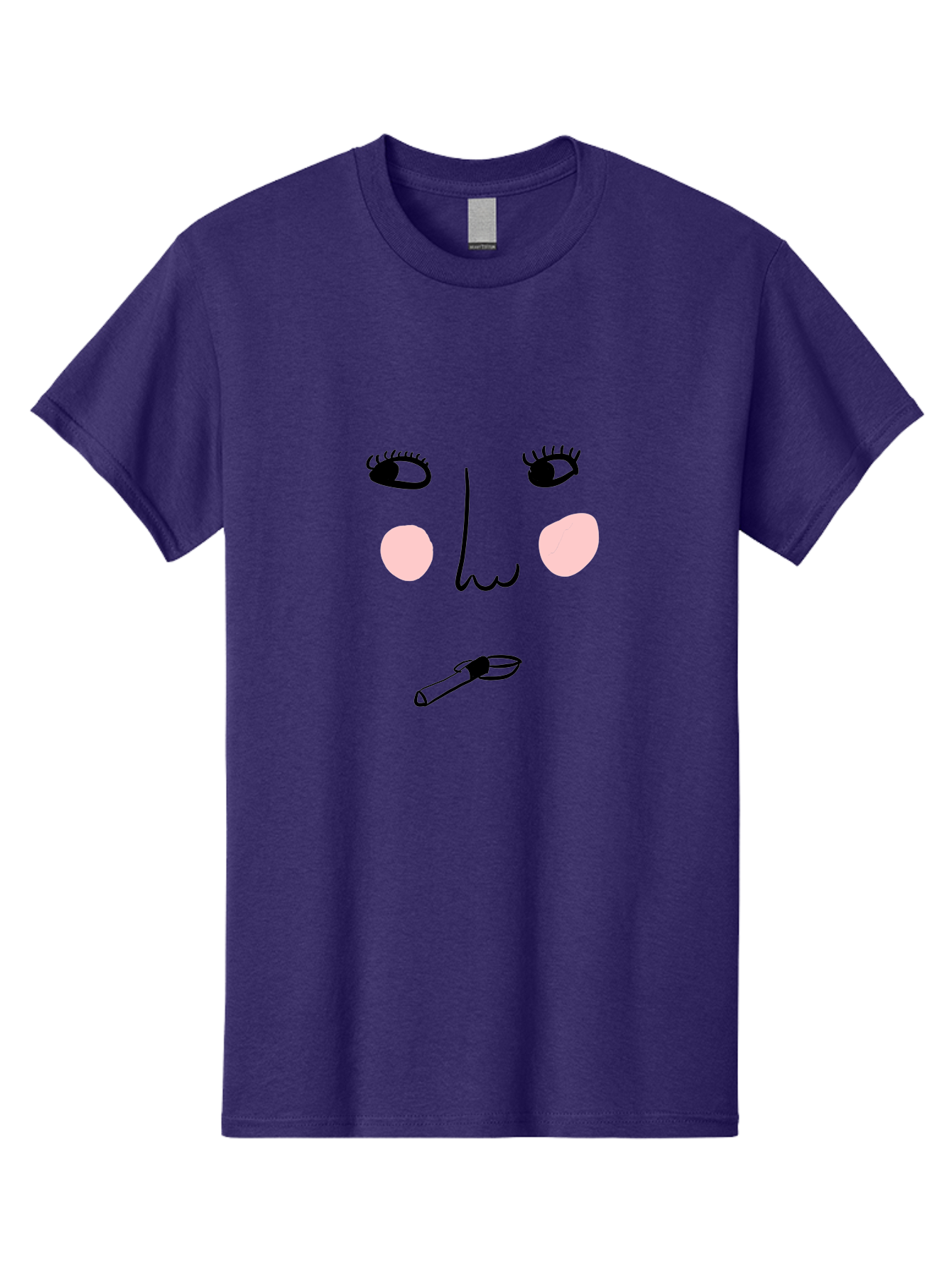 Cigarette-Face Men'S Graphic Tee, 100% Cotton, Comfortable Casual Summer Wear, Machine Washable, Cartoon Face, Whimsical Illustration, Smoking Culture, Cigarette, Quirky Art, Abstract Face, Minimalist Design, Simple Shapes - Aaa020 17
