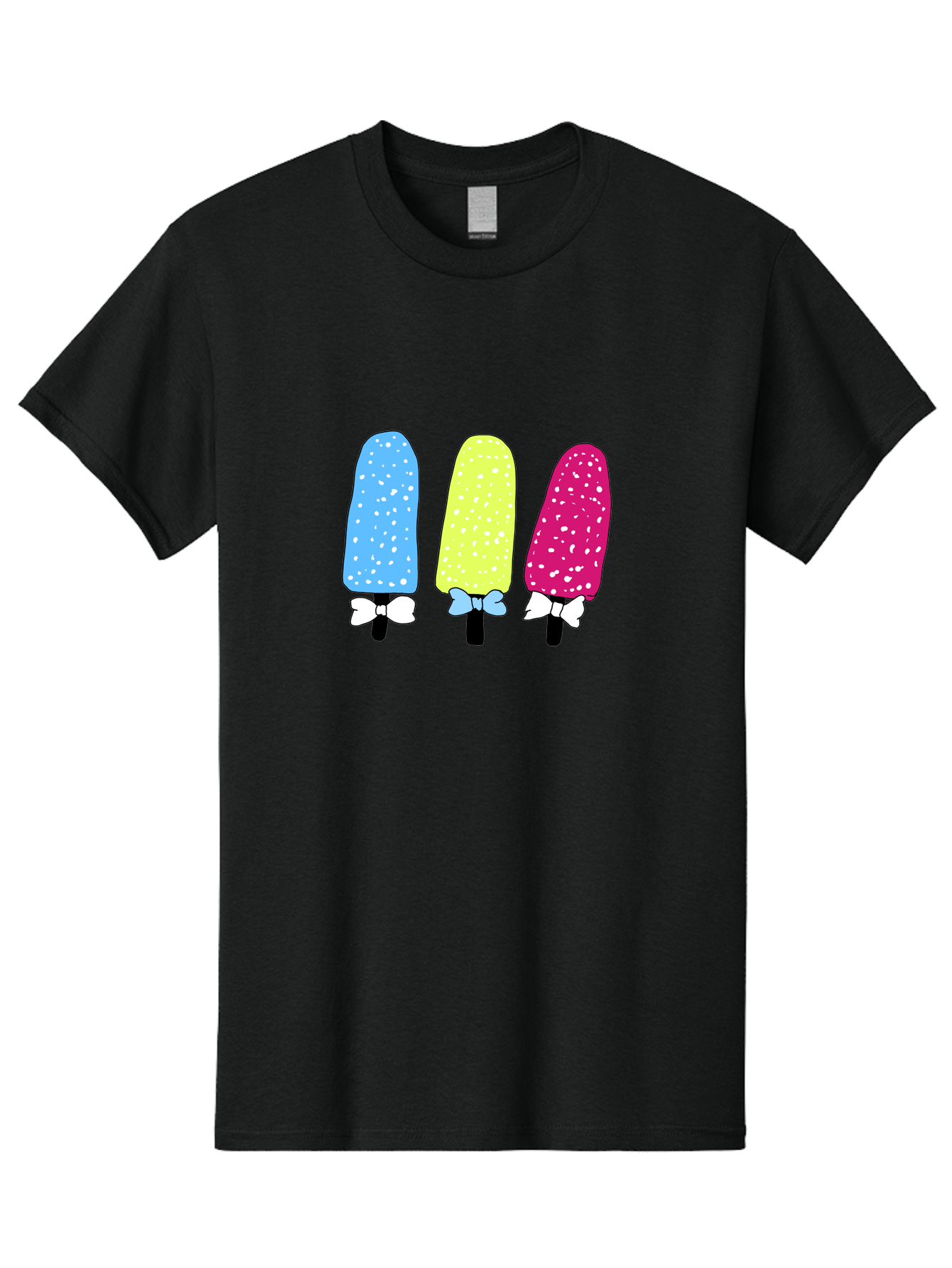 Colorful-Ice-Pops Men'S Graphic Tee, 100% Cotton, Comfortable Casual Summer Wear, Machine Washable, Colorful Ice Pops, Sweet Treats, Summer Fun, Popsicle Sticks, Bows, Kawaii Art, Ice Cream, Desserts, Party Favors, Vibrant Colors - Aaa021 7