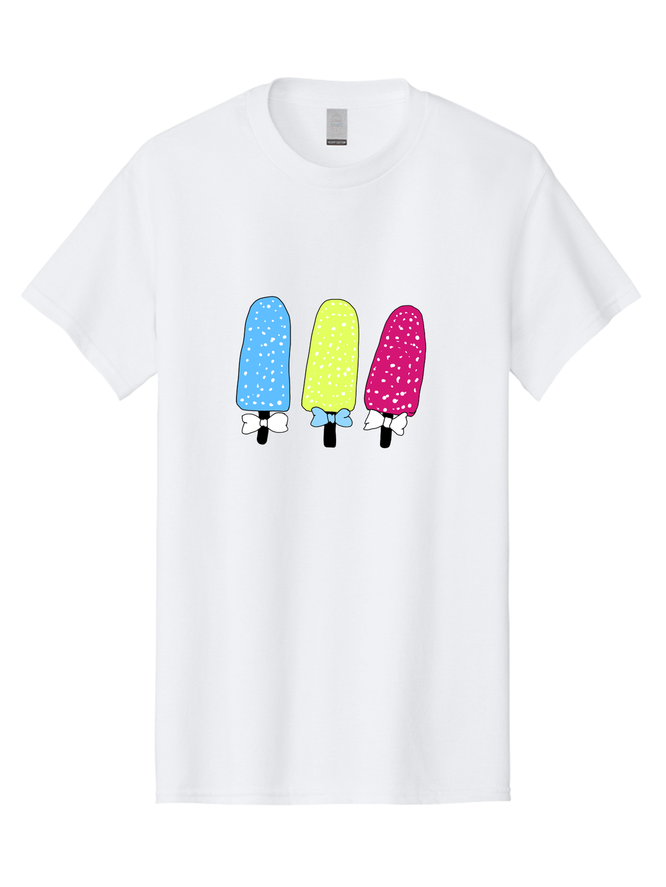 Colorful-Ice-Pops Men'S Graphic Tee, 100% Cotton, Comfortable Casual Summer Wear, Machine Washable, Colorful Ice Pops, Sweet Treats, Summer Fun, Popsicle Sticks, Bows, Kawaii Art, Ice Cream, Desserts, Party Favors, Vibrant Colors - Aaa021 21