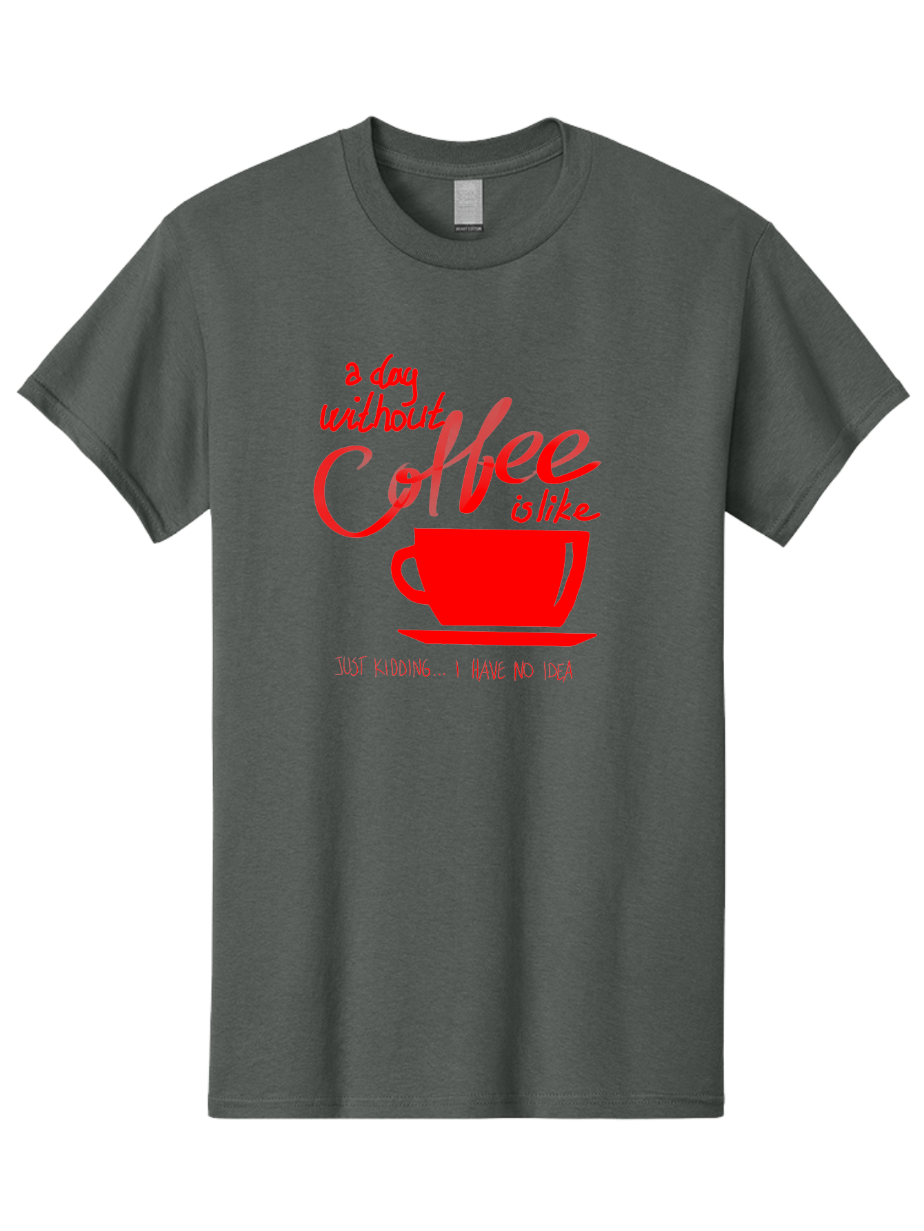 Day-Without-Coffee Men'S Graphic Tee, 100% Cotton, Comfortable Casual Summer Wear, Machine Washable, Coffee Lover, Caffeine Addiction, Morning Coffee, Coffee Quote, Coffee Humor, Coffee Joke, Red Coffee Cup - Aaa023 11