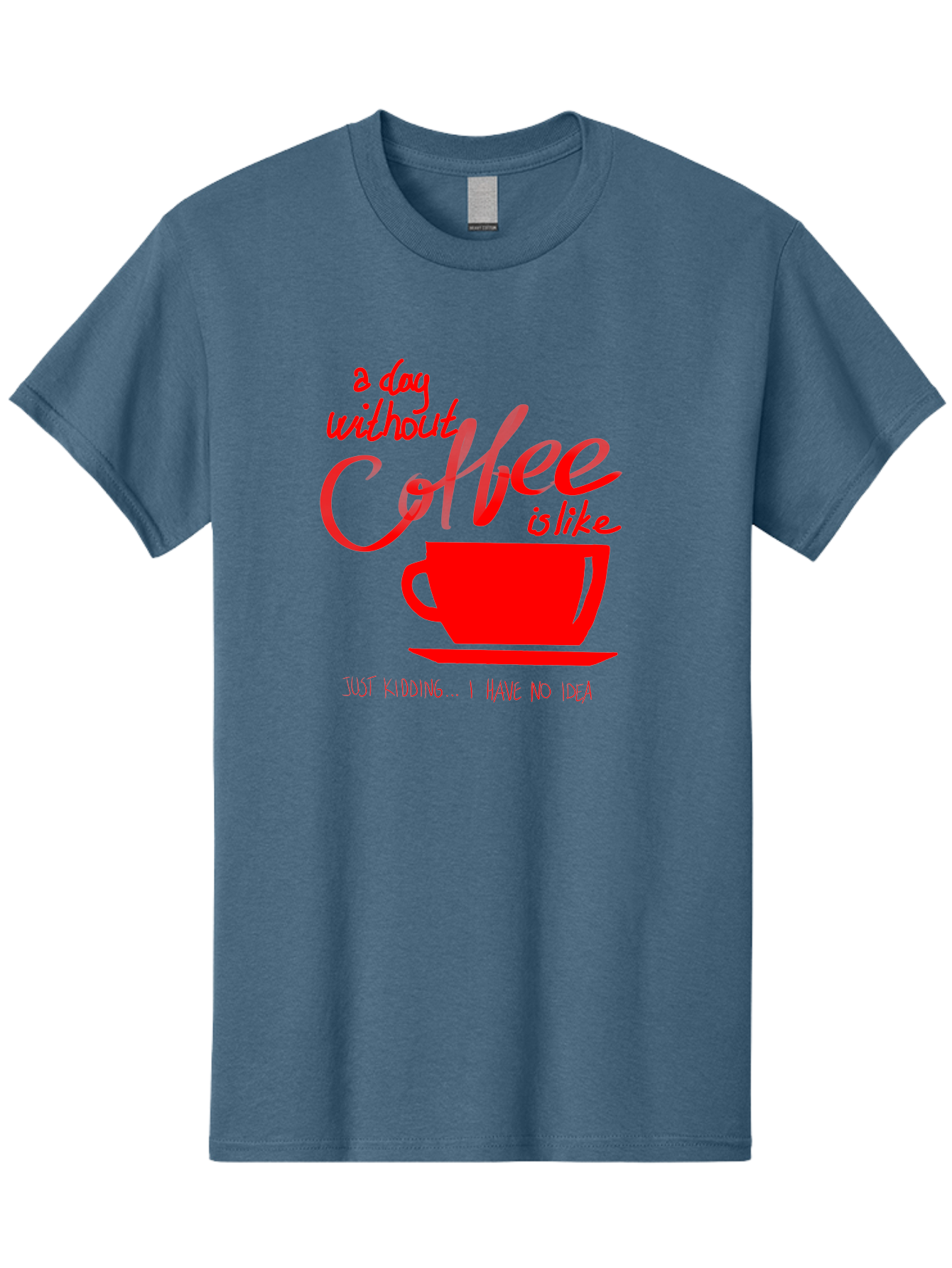 Day-Without-Coffee Men'S Graphic Tee, 100% Cotton, Comfortable Casual Summer Wear, Machine Washable, Coffee Lover, Caffeine Addiction, Morning Coffee, Coffee Quote, Coffee Humor, Coffee Joke, Red Coffee Cup - Aaa023 19