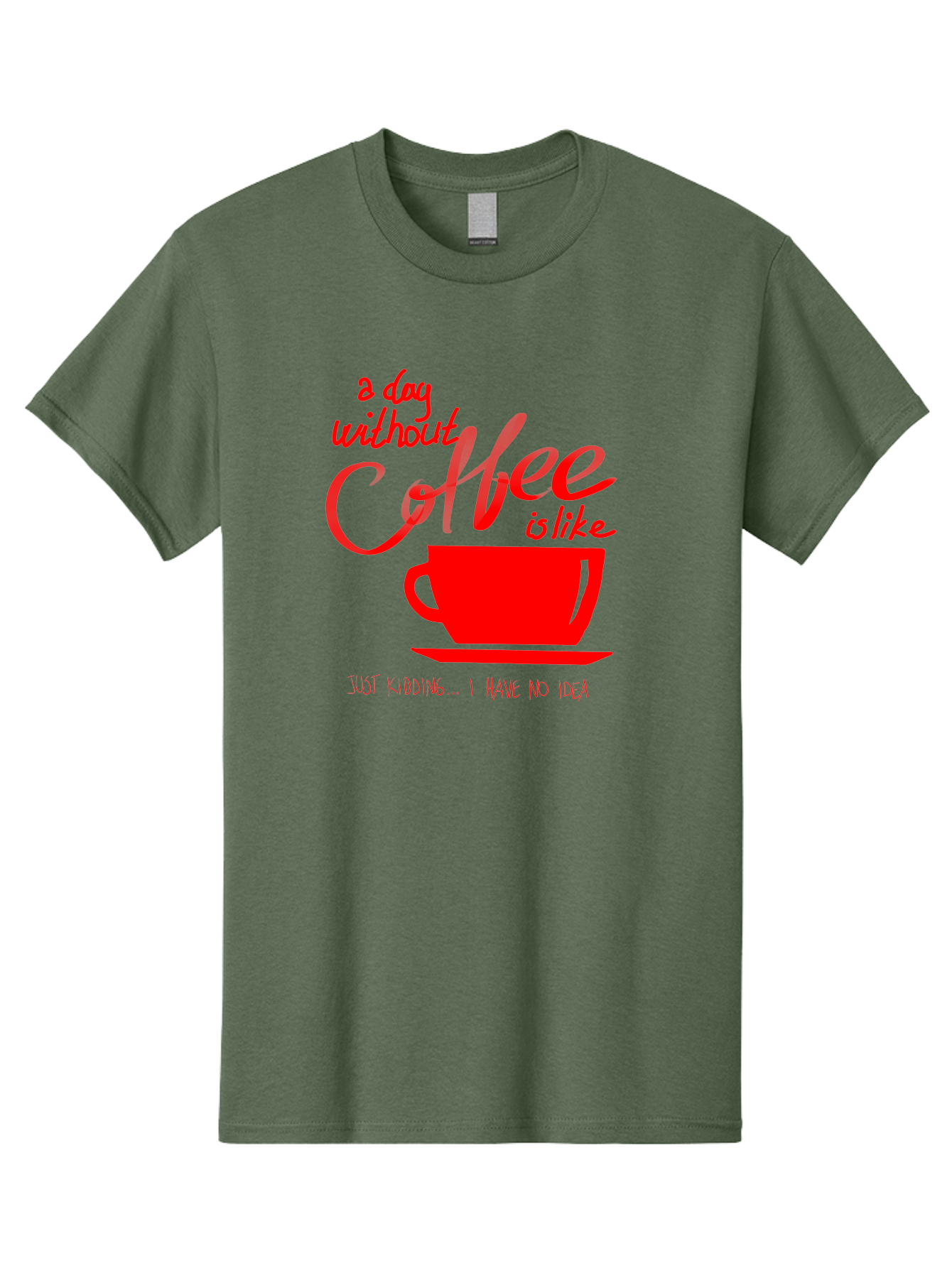 Day-Without-Coffee Men'S Graphic Tee, 100% Cotton, Comfortable Casual Summer Wear, Machine Washable, Coffee Lover, Caffeine Addiction, Morning Coffee, Coffee Quote, Coffee Humor, Coffee Joke, Red Coffee Cup - Aaa023 7