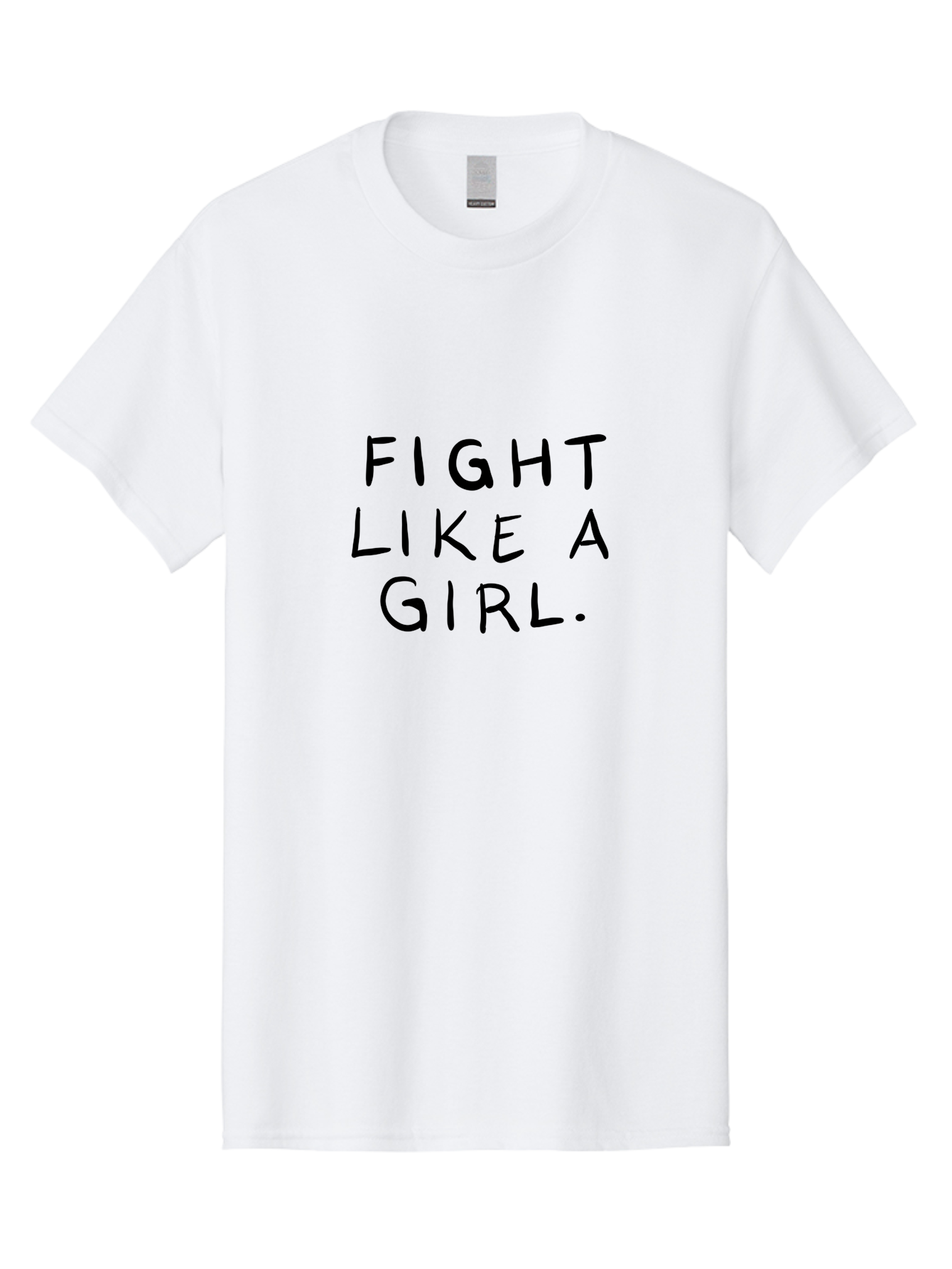 Fight-Like-Girl Men'S Graphic Tee, 100% Cotton, Comfortable Casual Summer Wear, Machine Washable, Female Empowerment, Feminist Movement, Girl Power, Inspiring Quotes, Motivational Phrases, Women'S Rights - Aaa037 17