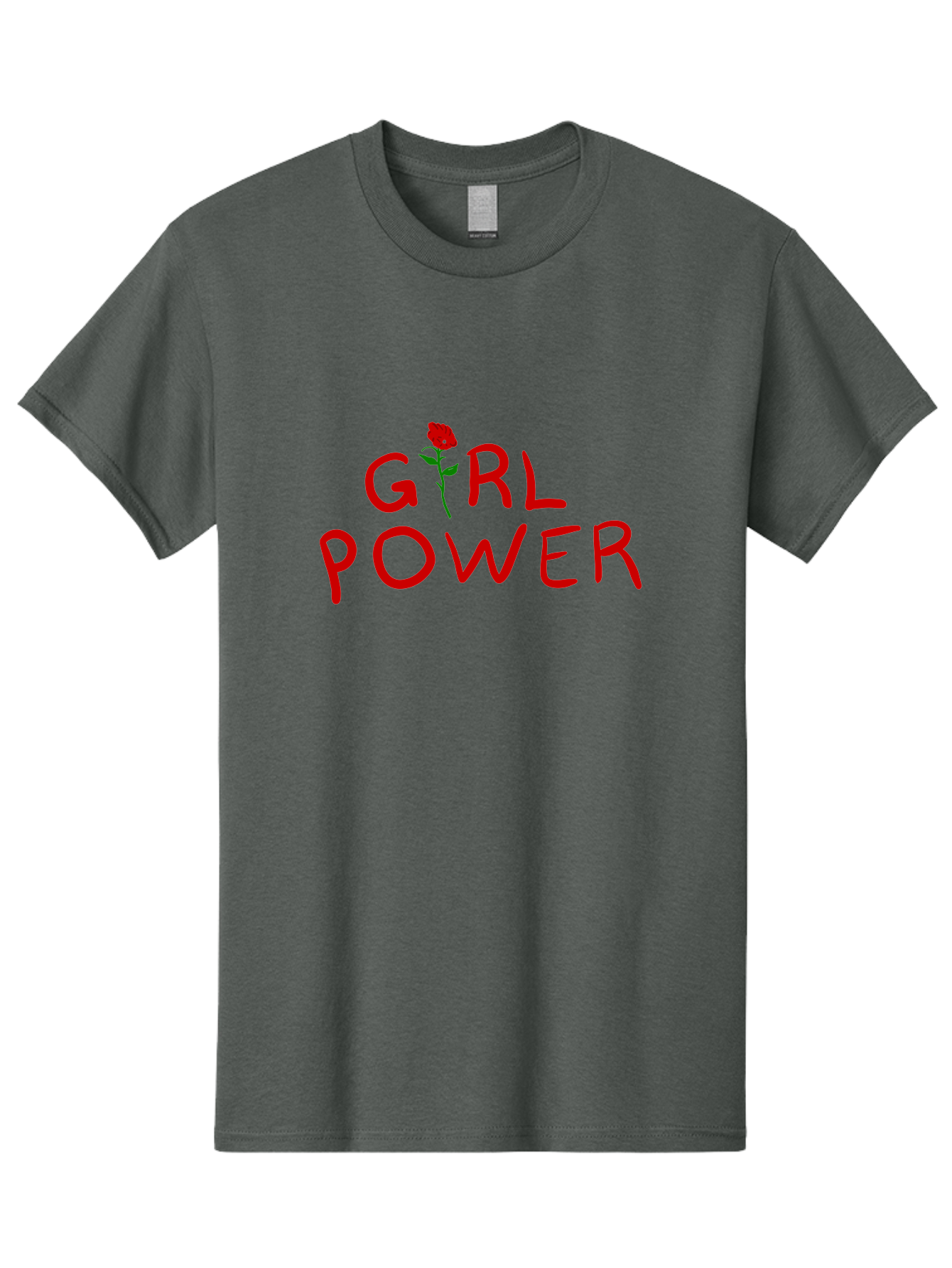 Girl-Power Men'S Graphic Tee, 100% Cotton, Comfortable Casual Summer Wear, Machine Washable, Girl Power, Feminist Movement, Empowerment, Red Rose, Symbol Of Strength, Women'S Rights, Independence - Aaa043 9