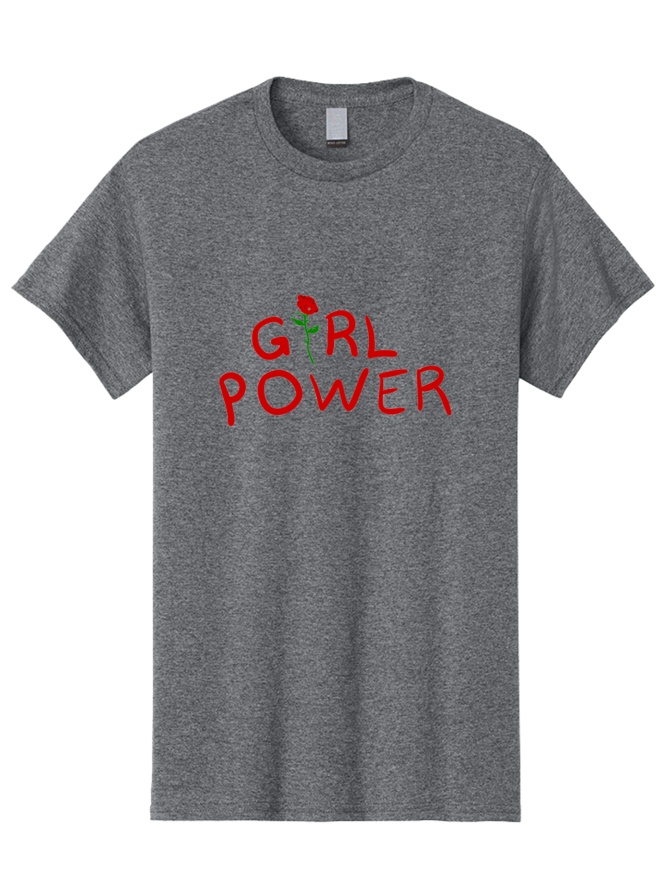 Girl-Power Men'S Graphic Tee, 100% Cotton, Comfortable Casual Summer Wear, Machine Washable, Girl Power, Feminist Movement, Empowerment, Red Rose, Symbol Of Strength, Women'S Rights, Independence - Aaa043 7