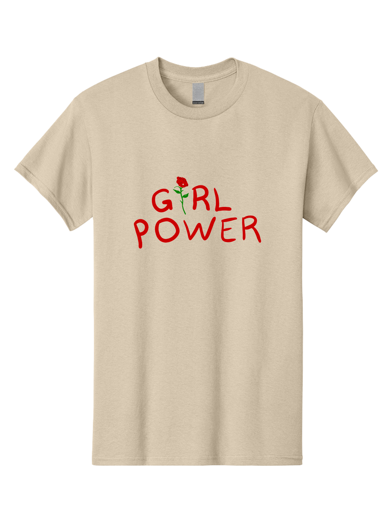 Girl-Power Men'S Graphic Tee, 100% Cotton, Comfortable Casual Summer Wear, Machine Washable, Girl Power, Feminist Movement, Empowerment, Red Rose, Symbol Of Strength, Women'S Rights, Independence - Aaa043 13