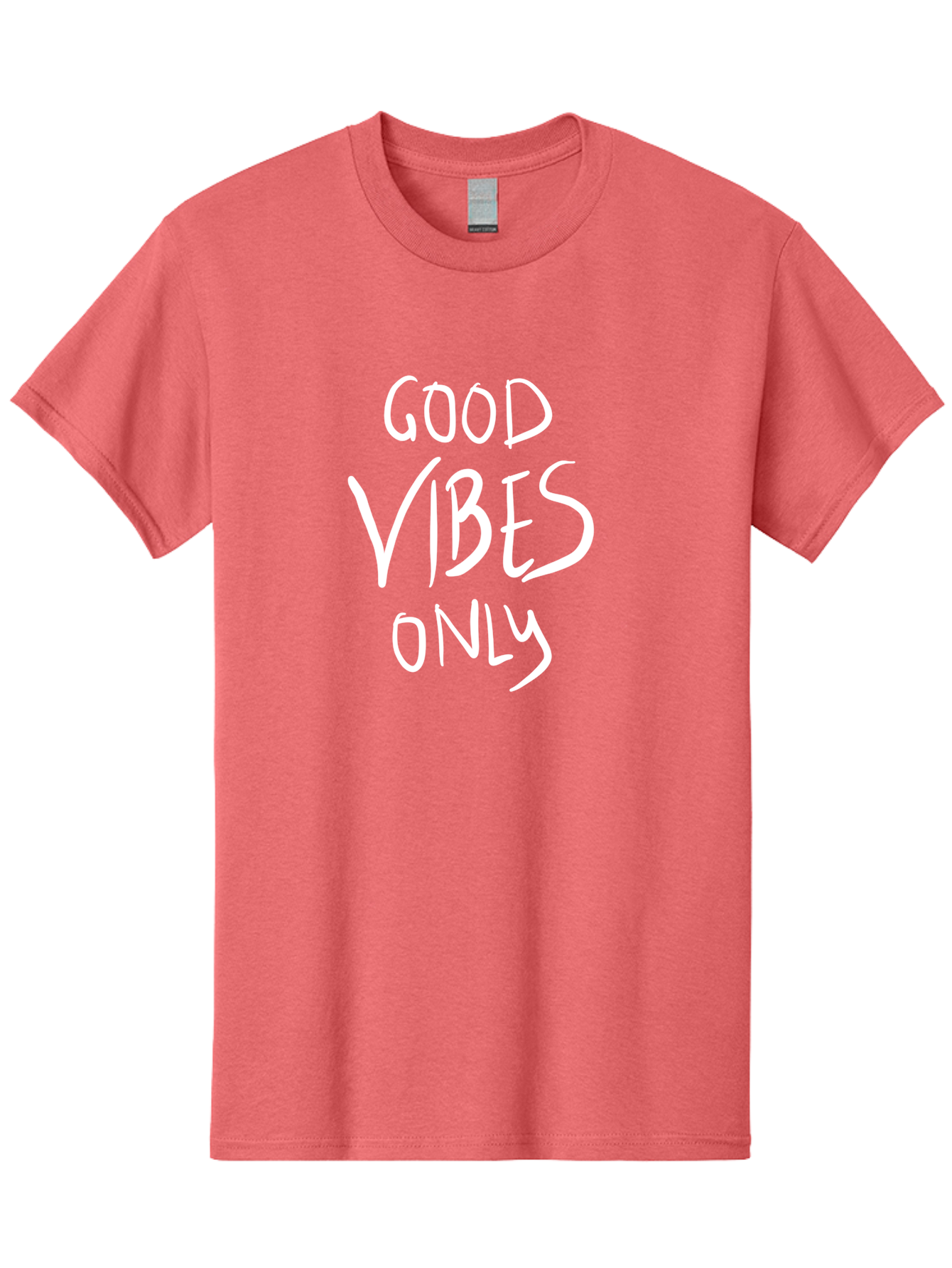Good-Vibes-Only Men'S Graphic Tee, 100% Cotton, Comfortable Casual Summer Wear, Machine Washable, Positive Affirmations, Motivational Quotes, Good Vibes Only, Positivity, Inspiring Messages, Uplifting Quotes, Happy Thoughts - Aaa048 29
