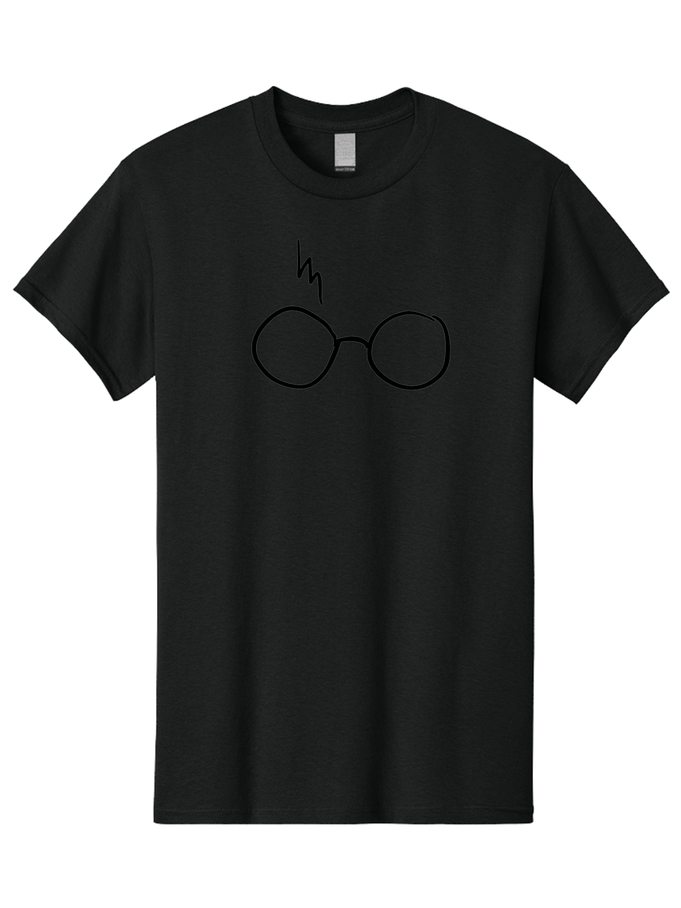 Harry-Potter-Glasses Men'S Graphic Tee, 100% Cotton, Comfortable Casual Summer Wear, Machine Washable, Harry Potter Glasses, Round Glasses, Lightning Bolt, Iconic Symbol, Harry Potter Character, Wizarding World, Magic, Fantasy, - Aaa051 19
