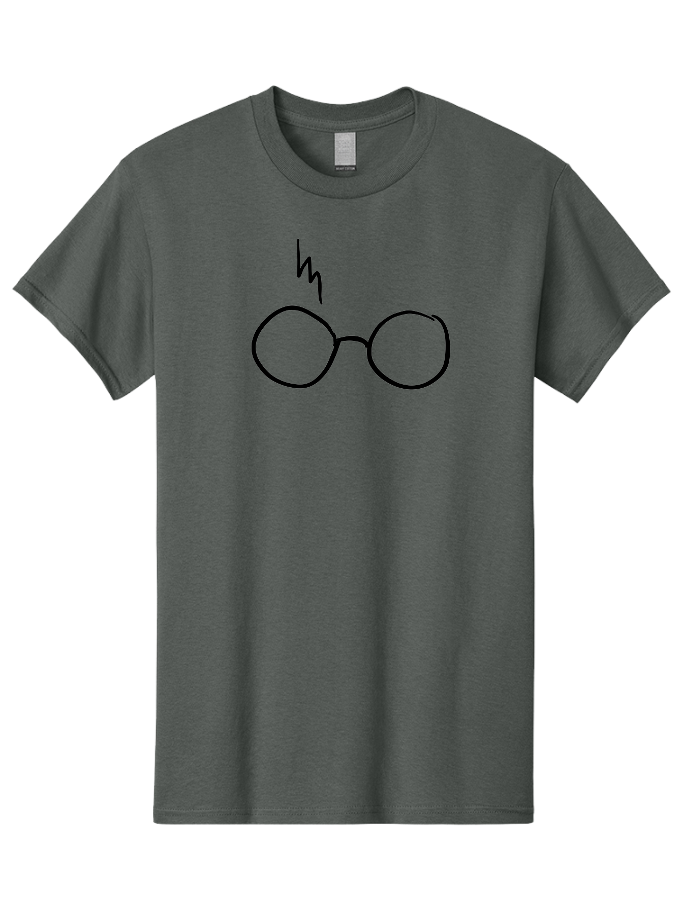 Harry-Potter-Glasses Men'S Graphic Tee, 100% Cotton, Comfortable Casual Summer Wear, Machine Washable, Harry Potter Glasses, Round Glasses, Lightning Bolt, Iconic Symbol, Harry Potter Character, Wizarding World, Magic, Fantasy, - Aaa051 11