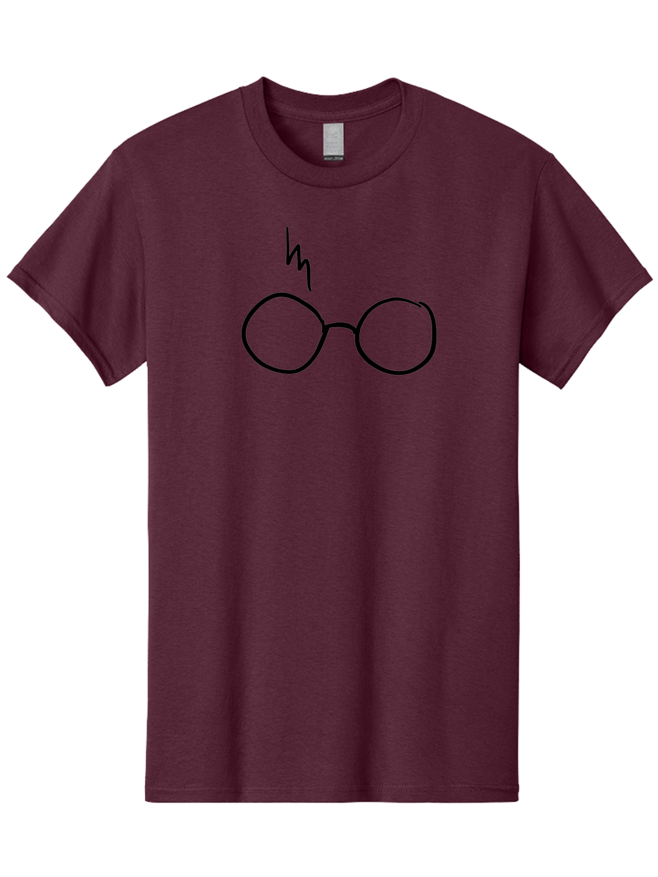 Harry-Potter-Glasses Men'S Graphic Tee, 100% Cotton, Comfortable Casual Summer Wear, Machine Washable, Harry Potter Glasses, Round Glasses, Lightning Bolt, Iconic Symbol, Harry Potter Character, Wizarding World, Magic, Fantasy, - Aaa051 27