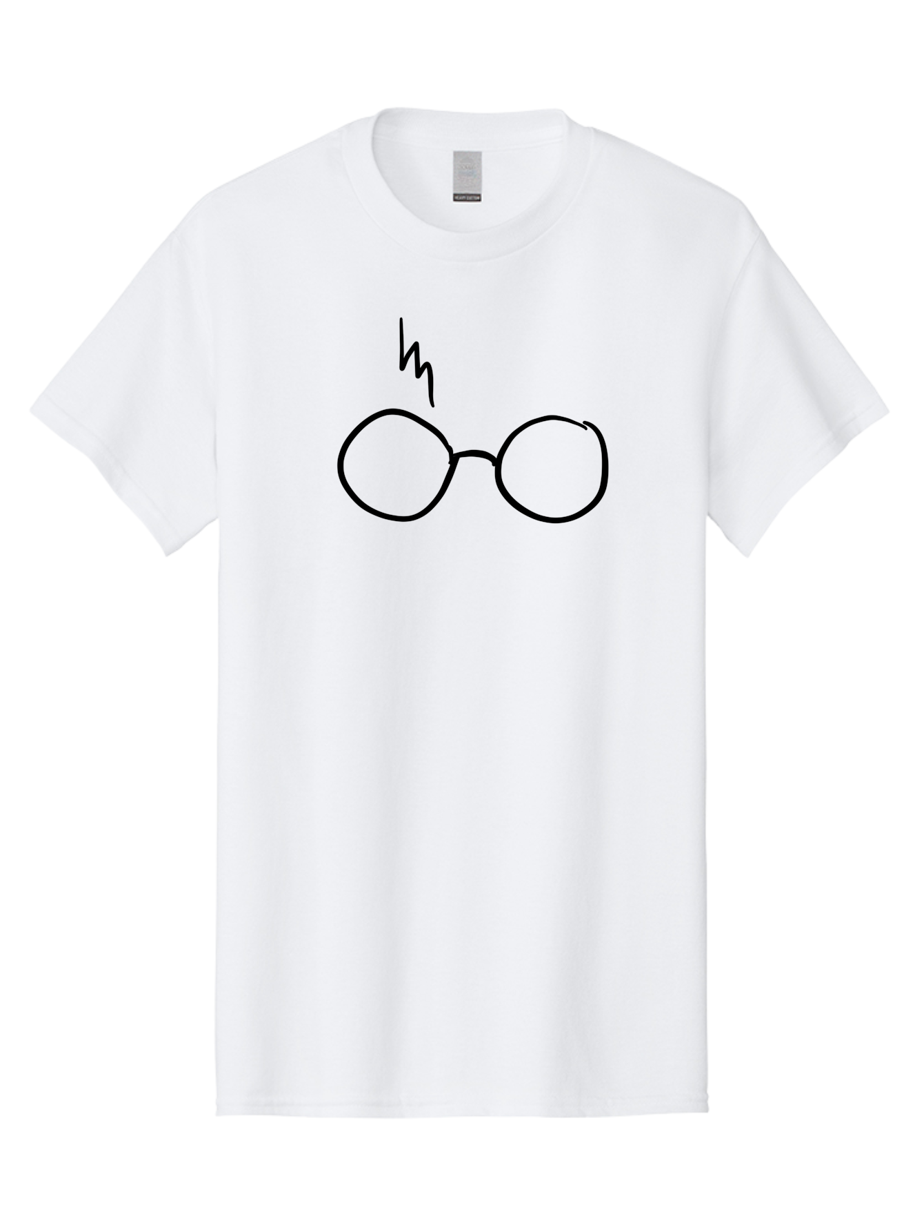 Harry-Potter-Glasses Men'S Graphic Tee, 100% Cotton, Comfortable Casual Summer Wear, Machine Washable, Harry Potter Glasses, Round Glasses, Lightning Bolt, Iconic Symbol, Harry Potter Character, Wizarding World, Magic, Fantasy, - Aaa051 5