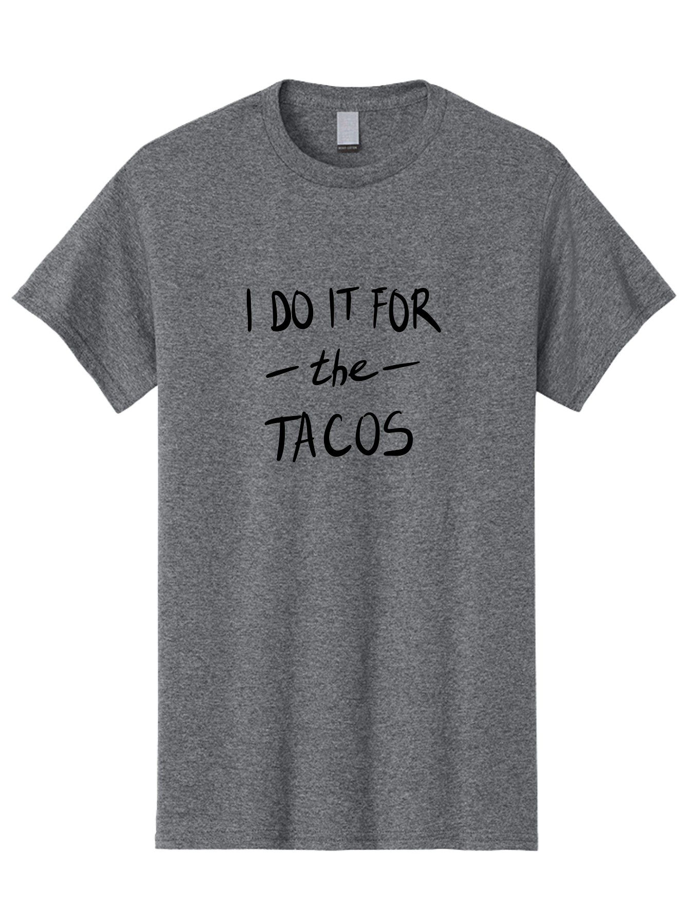 I-Do-It-For-The-Tacos Men'S Graphic Tee, 100% Cotton, Comfortable Casual Summer Wear, Machine Washable, Funny Quote, Taco Love, Foodie Humor, Hilarious Meme, Motivational Phrase, Taco Motivation - Aaa060 7