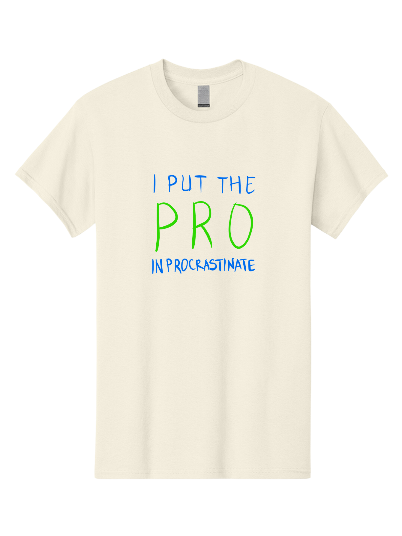 I-Put-The-Pro-In-Procrastinate Men'S Graphic Tee, 100% Cotton, Comfortable Casual Summer Wear, Machine Washable, Humorous Quote, Funny Saying, Procrastination Humor, Witty Phrase, Playful Typography, Motivational Meme, Productivity Joke - Aaa077 3