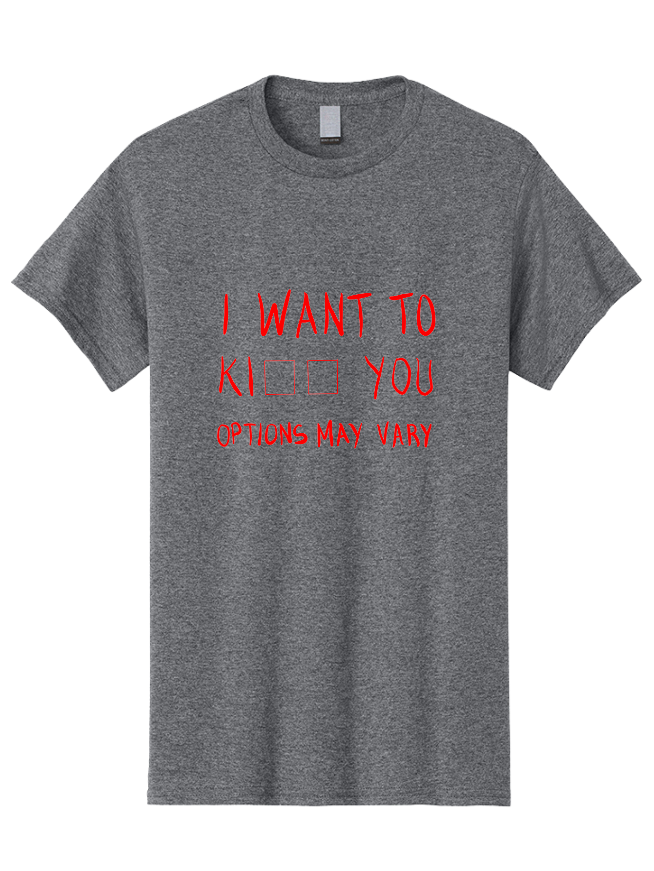 I-Want-To-Kill-You Men'S Graphic Tee, 100% Cotton, Comfortable Casual Summer Wear, Machine Washable, Humorous Graphic, Funny Sayings, Quirky Phrases, Sarcastic Humor, Ironic Expression, Playful Violence, Options May Vary, Meme Inspiration, - Aaa079 15
