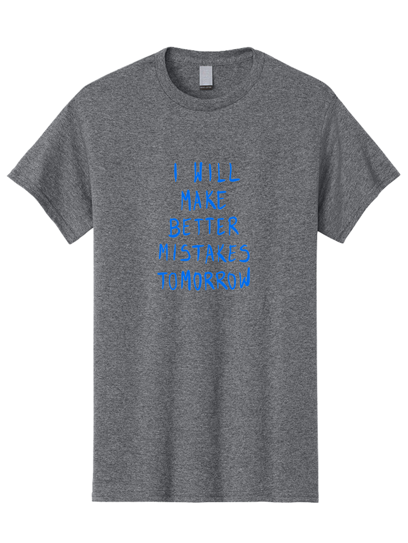 I-Will-Make-Better-Mistakes-Tomorrow Men'S Graphic Tee, 100% Cotton, Comfortable Casual Summer Wear, Machine Washable, Motivational Quote, Inspirational Saying, Humorous Phrase, Daily Affirmation, Self-Improvement, Personal Growth, - Aaa080 17