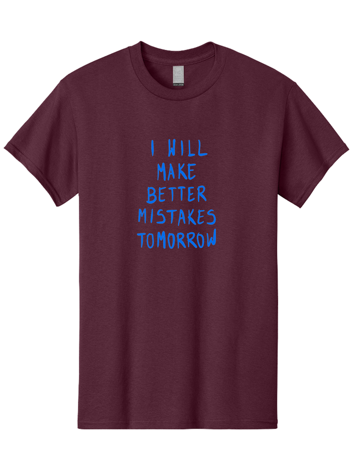 I-Will-Make-Better-Mistakes-Tomorrow Men'S Graphic Tee, 100% Cotton, Comfortable Casual Summer Wear, Machine Washable, Motivational Quote, Inspirational Saying, Humorous Phrase, Daily Affirmation, Self-Improvement, Personal Growth, - Aaa080 29