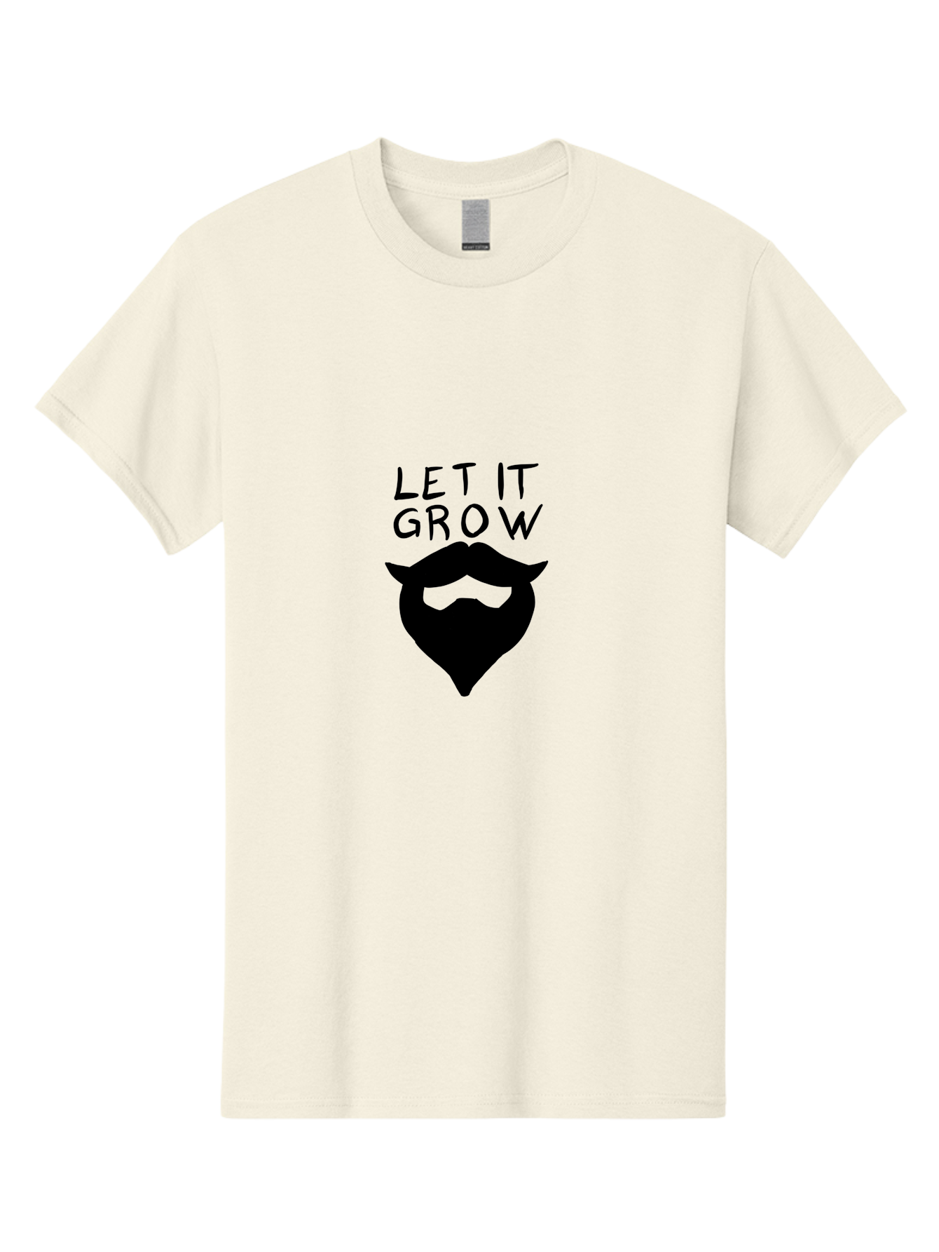 Let-It-Grow Men'S Graphic Tee, 100% Cotton, Comfortable Casual Summer Wear, Machine Washable, Beard Care, Facial Hair, Grooming, Let It Grow, Beard Growth, Hipster Style, Beard Maintenance, Beard Products - Aaa086 19