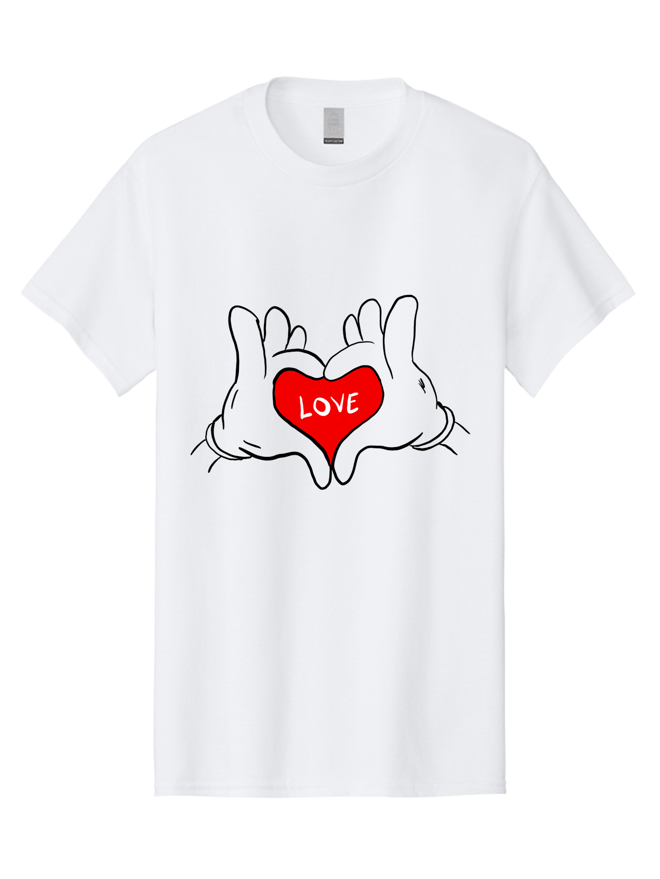 Love-Heart-Hands Men'S Graphic Tee, 100% Cotton, Comfortable Casual Summer Wear, Machine Washable, Hand Holding Heart, Symbol Of Love, Heart Shape, Love Message, Red Heart, Hands Together, Love Gesture, Heartwarming Symbol - Aaa091 7