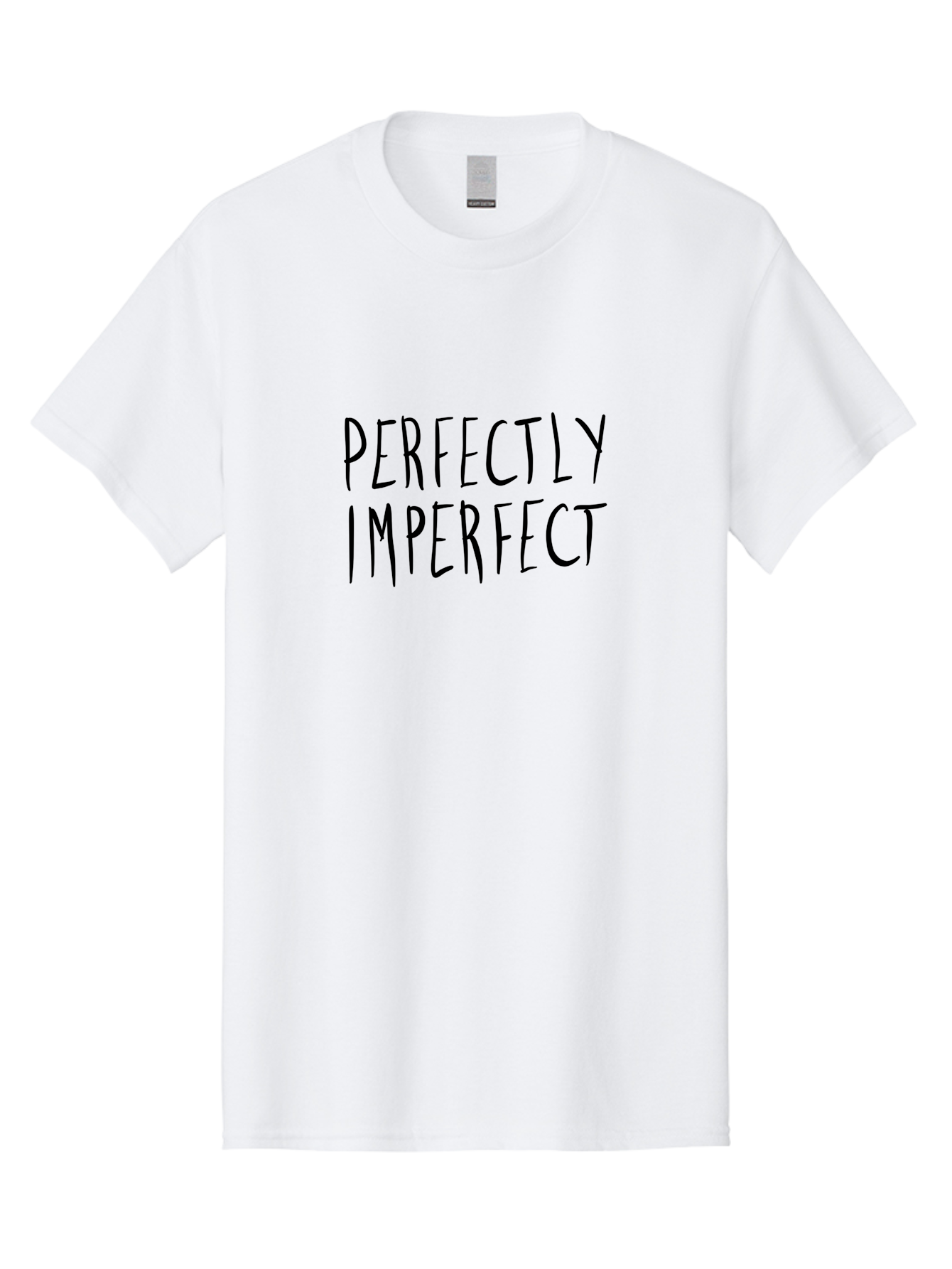 Perfectly-Imperfect Men'S Graphic Tee, 100% Cotton, Comfortable Casual Summer Wear, Machine Washable, Inspirational Quote, Positive Affirmation, Self-Acceptance, Motivation, Empowerment, Individuality, Uniqueness, Confidence Boost - Aaa111 11
