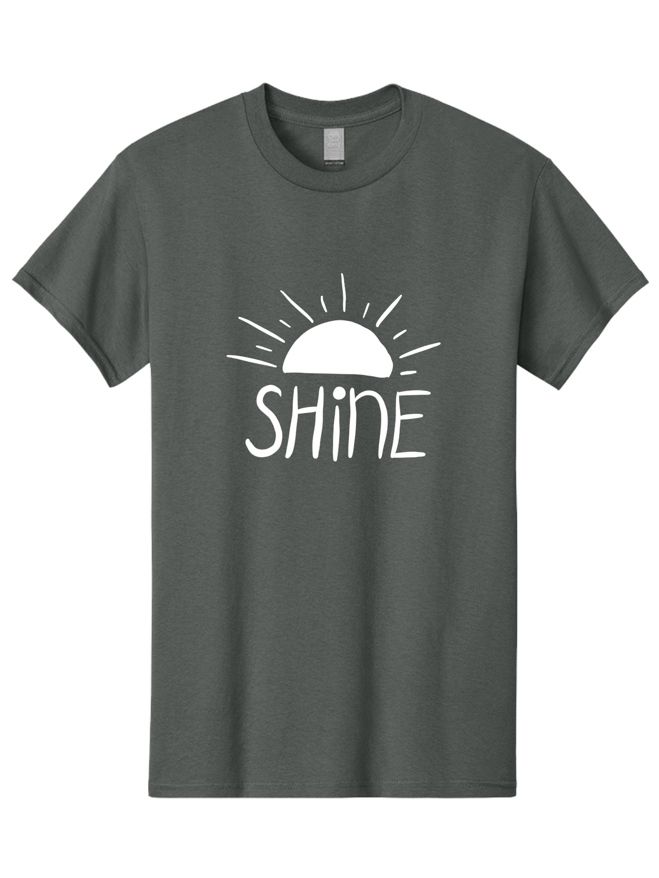 Shine Men'S Graphic Tee, 100% Cotton, Comfortable Casual Summer Wear, Machine Washable, Shine, Positivity, Motivation, Inspirational Quote, Happiness, Encouragement, Uplifting Message, Optimism Symbol - Aaa122 3