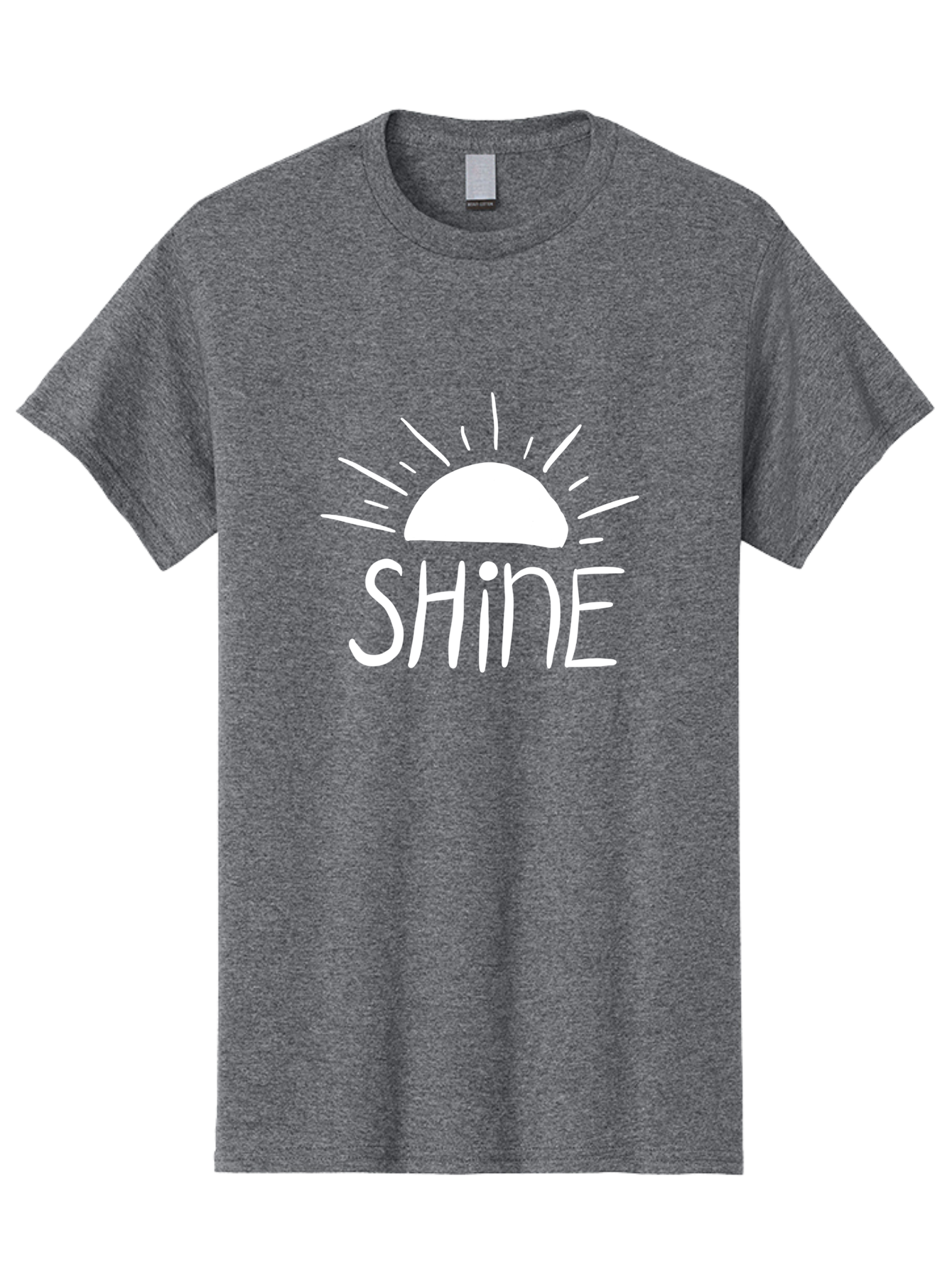 Shine Men'S Graphic Tee, 100% Cotton, Comfortable Casual Summer Wear, Machine Washable, Shine, Positivity, Motivation, Inspirational Quote, Happiness, Encouragement, Uplifting Message, Optimism Symbol - Aaa122 17