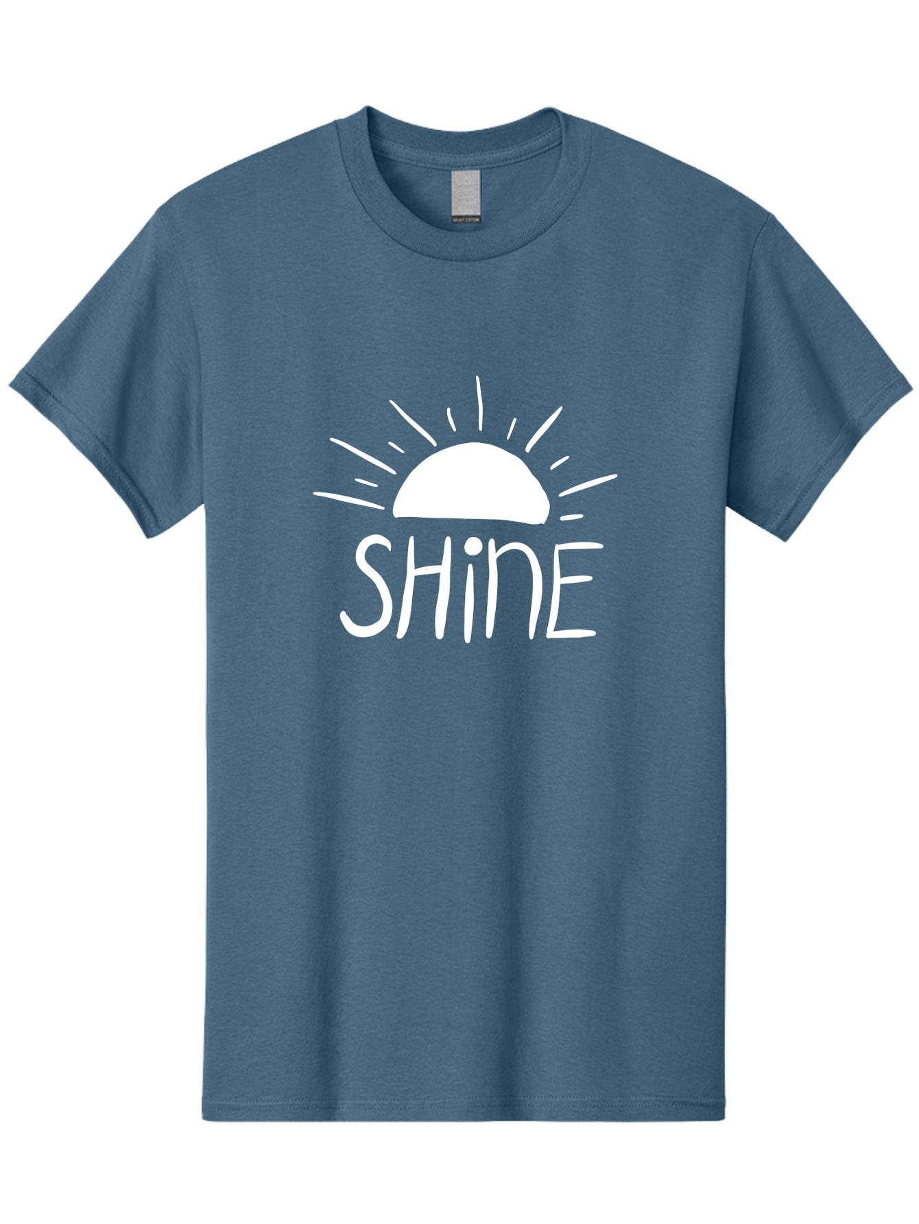 Shine Men'S Graphic Tee, 100% Cotton, Comfortable Casual Summer Wear, Machine Washable, Shine, Positivity, Motivation, Inspirational Quote, Happiness, Encouragement, Uplifting Message, Optimism Symbol - Aaa122 25