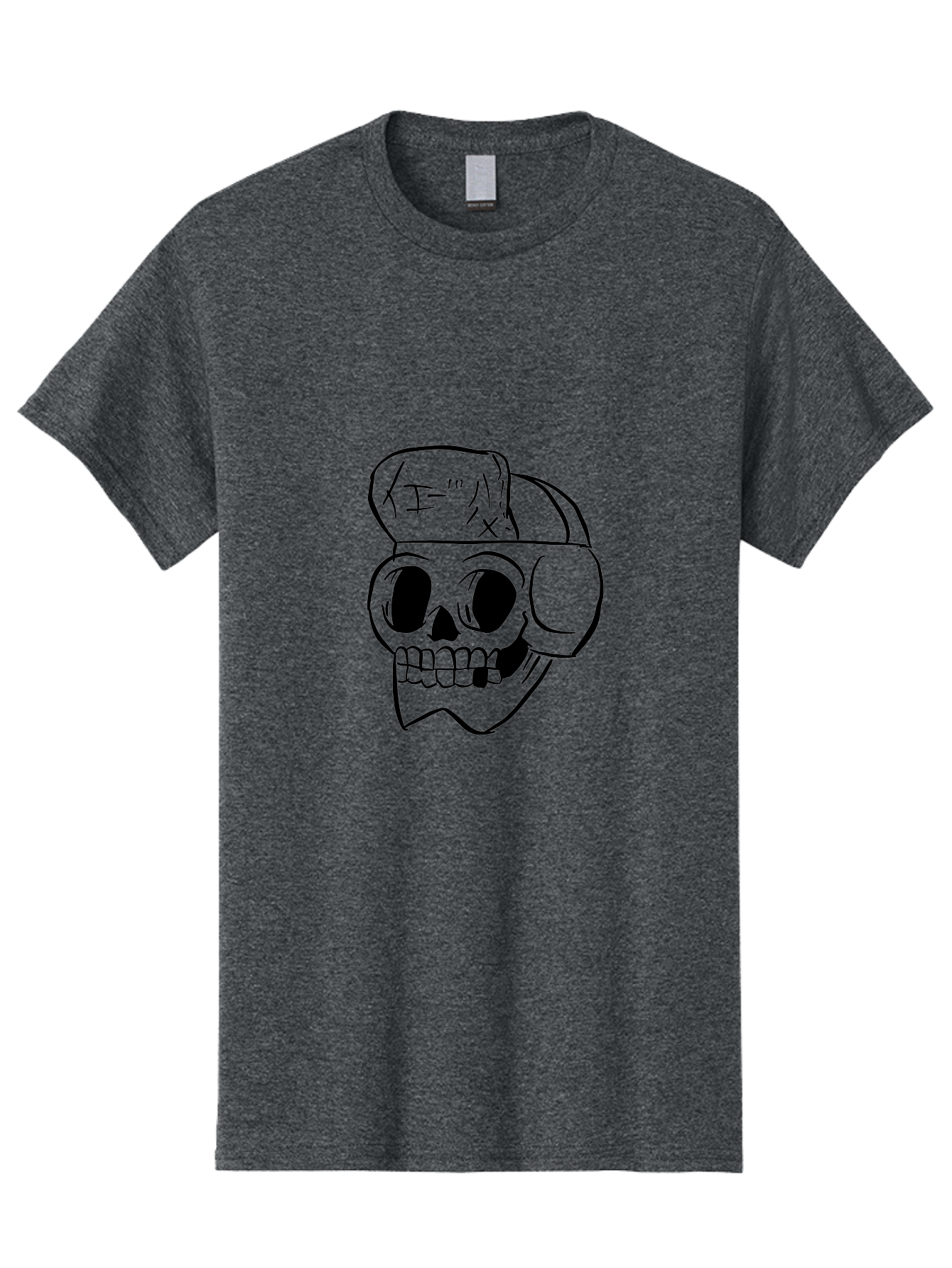 Skull-With-Headphones Men'S Graphic Tee, 100% Cotton, Comfortable Casual Summer Wear, Machine Washable, Skull Wearing Headphones, Dj Skull, Music Lover, Edgy Style, Bold Graphics, Graphic Design, Skull Art, Headphones, Dark Art - Aaa124 13
