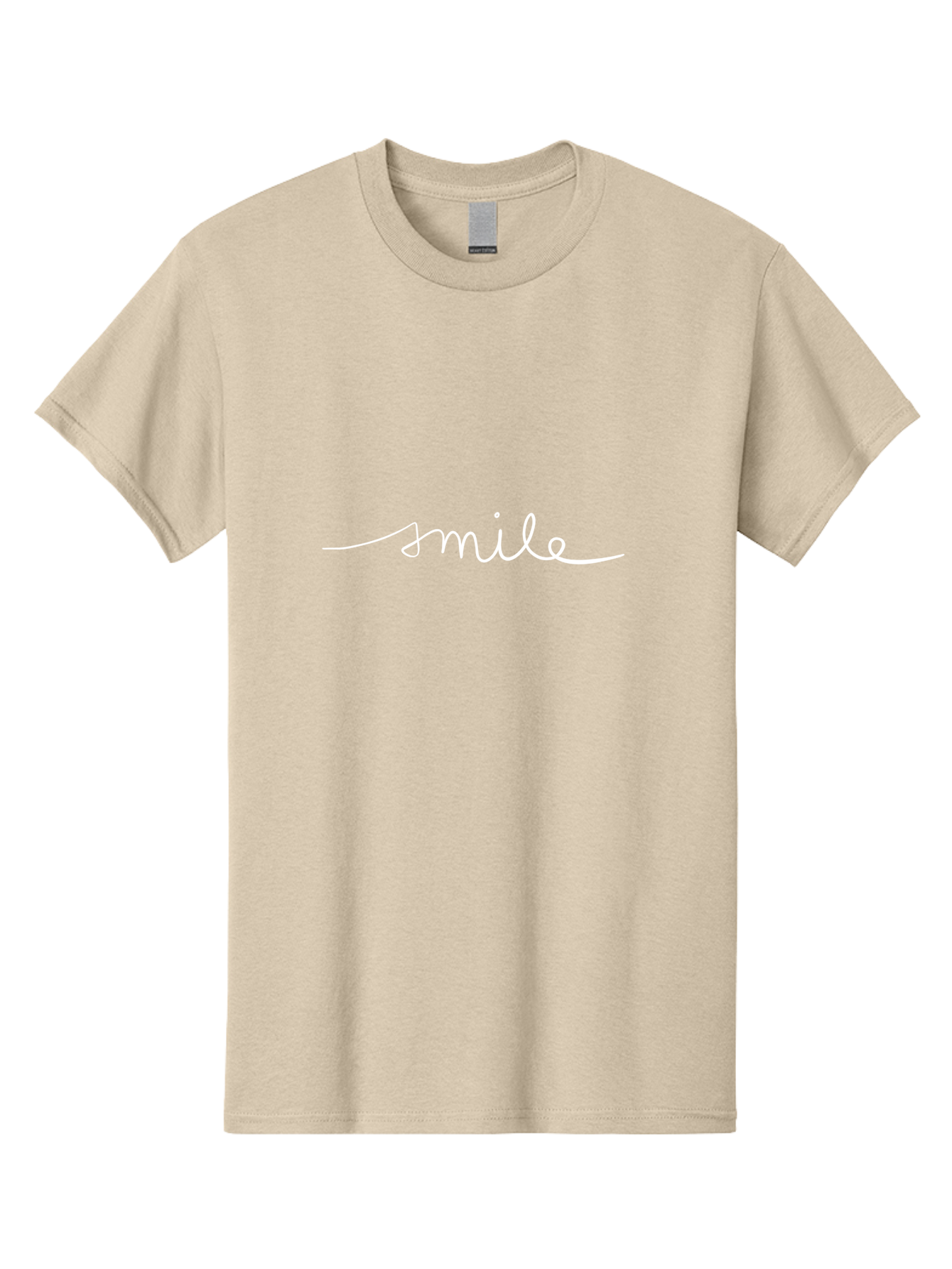 Smile Men'S Graphic Tee, 100% Cotton, Comfortable Casual Summer Wear, Machine Washable, Smile, Positivity, Happiness, Joyful Emotions, Uplifting Vibes, Feel-Good Atmosphere, Handwritten Text, Friendly Tone, Good Vibes, Welcoming Message - Aaa125 23