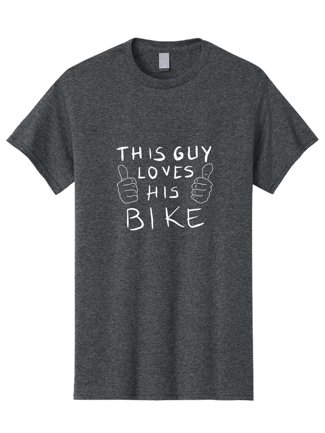 This-Guy-Loves-His-Bike Men'S Graphic Tee, 100% Cotton, Comfortable Casual Summer Wear, Machine Washable, Bike Enthusiast, Cycling Passion, Thumbs Up Approval, Love For Biking, Bike Lover, Cyclist Pride, Bicycle Appreciation, - Aaa130 17
