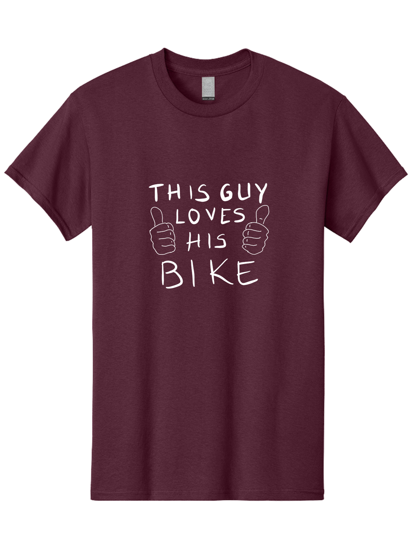 This-Guy-Loves-His-Bike Men'S Graphic Tee, 100% Cotton, Comfortable Casual Summer Wear, Machine Washable, Bike Enthusiast, Cycling Passion, Thumbs Up Approval, Love For Biking, Bike Lover, Cyclist Pride, Bicycle Appreciation, - Aaa130 19