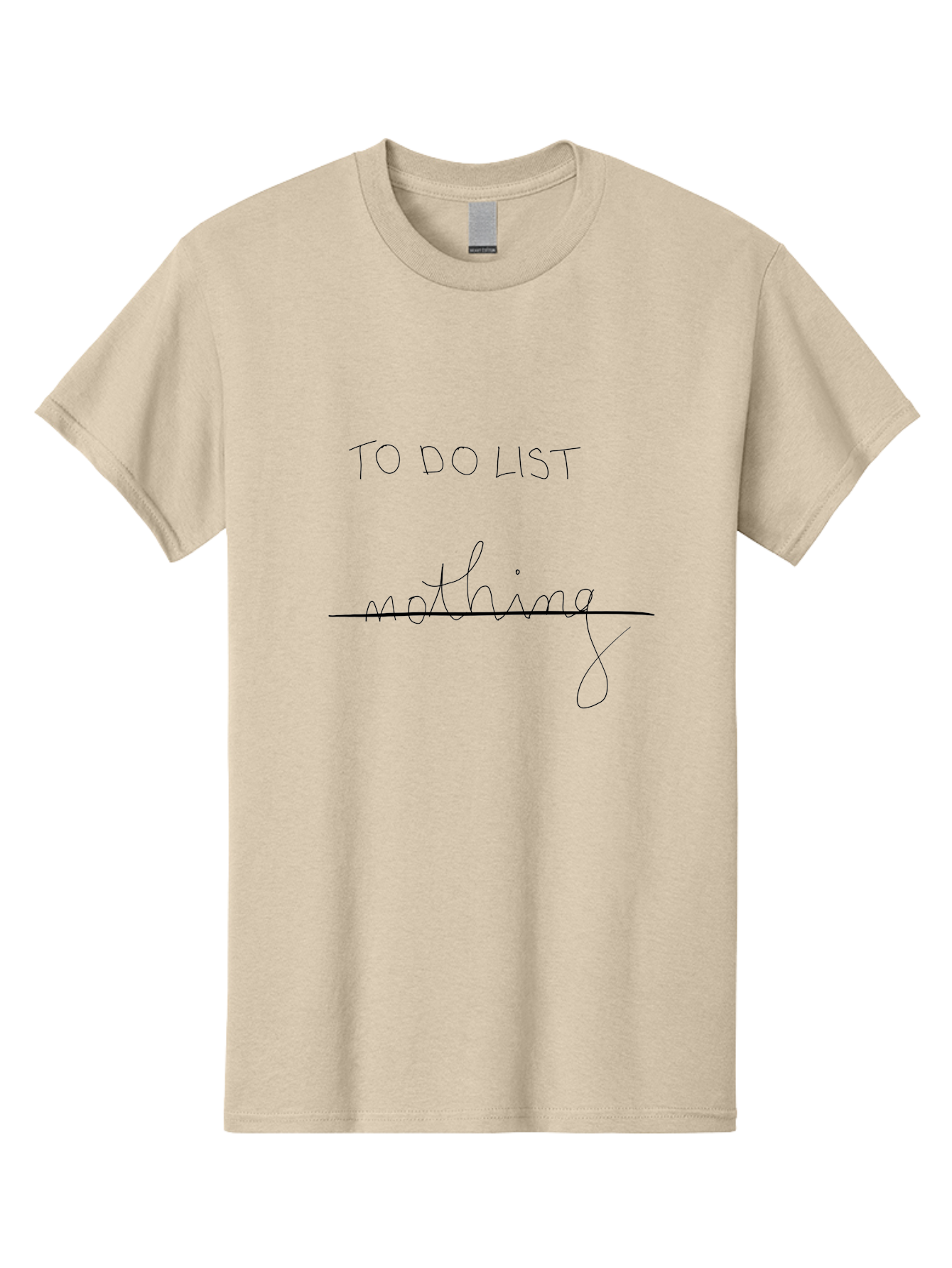To-Do-List Men'S Graphic Tee, 100% Cotton, Comfortable Casual Summer Wear, Machine Washable, To-Do List, Nothing To Do, Crossed Off Task, Productivity Humor, Procrastination, Relaxed Attitude, Lazy Day, Task Completion - Aaa133 7