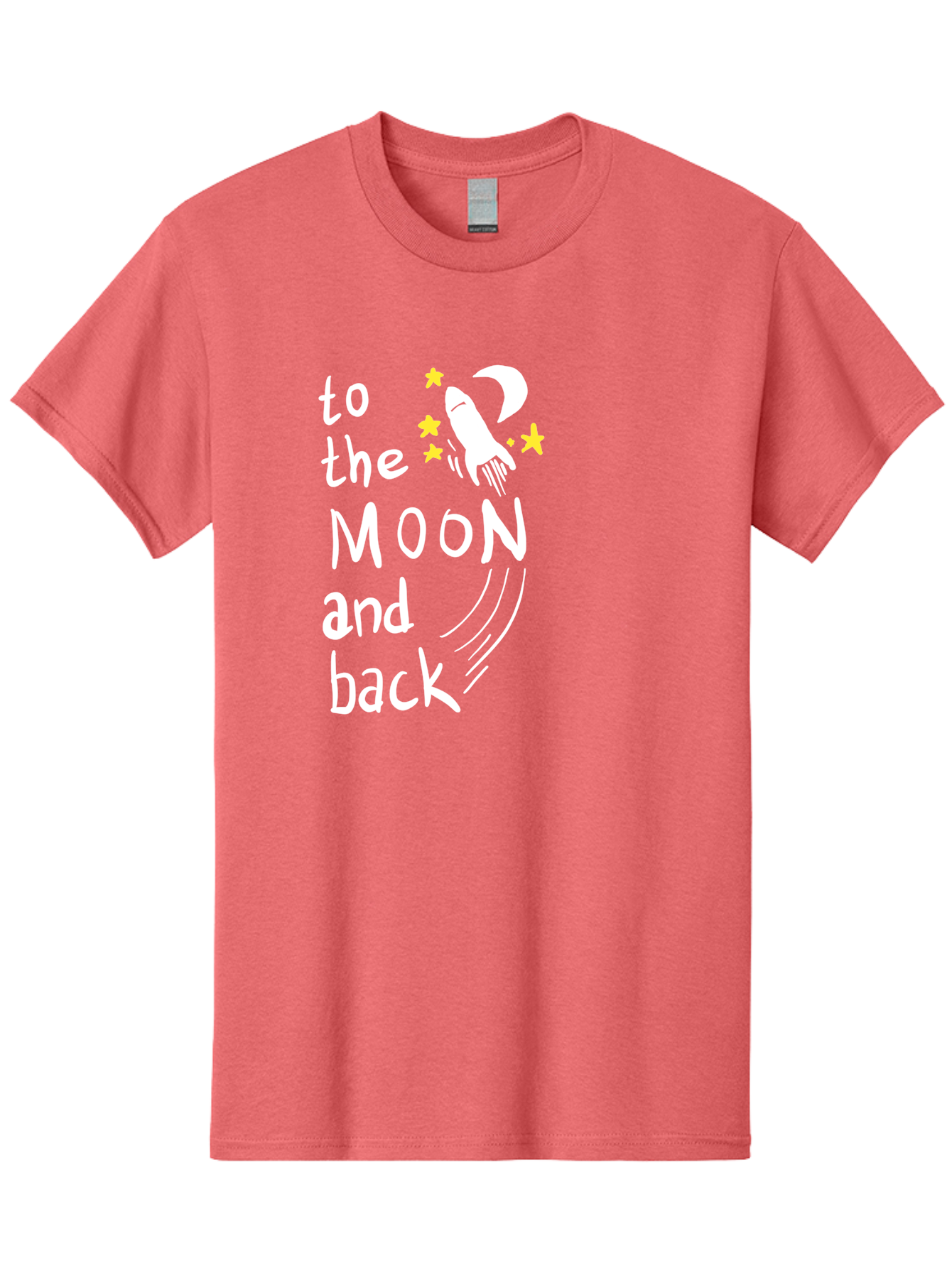 To-The-Moon-And-Back Men'S Graphic Tee, 100% Cotton, Comfortable Casual Summer Wear, Machine Washable, Space Travel, Rocket Ship, Moon Adventure, Love Phrase, Starry Night, Celestial Journey, Quirky Typography, Whimsical Illustration - Aaa134 29