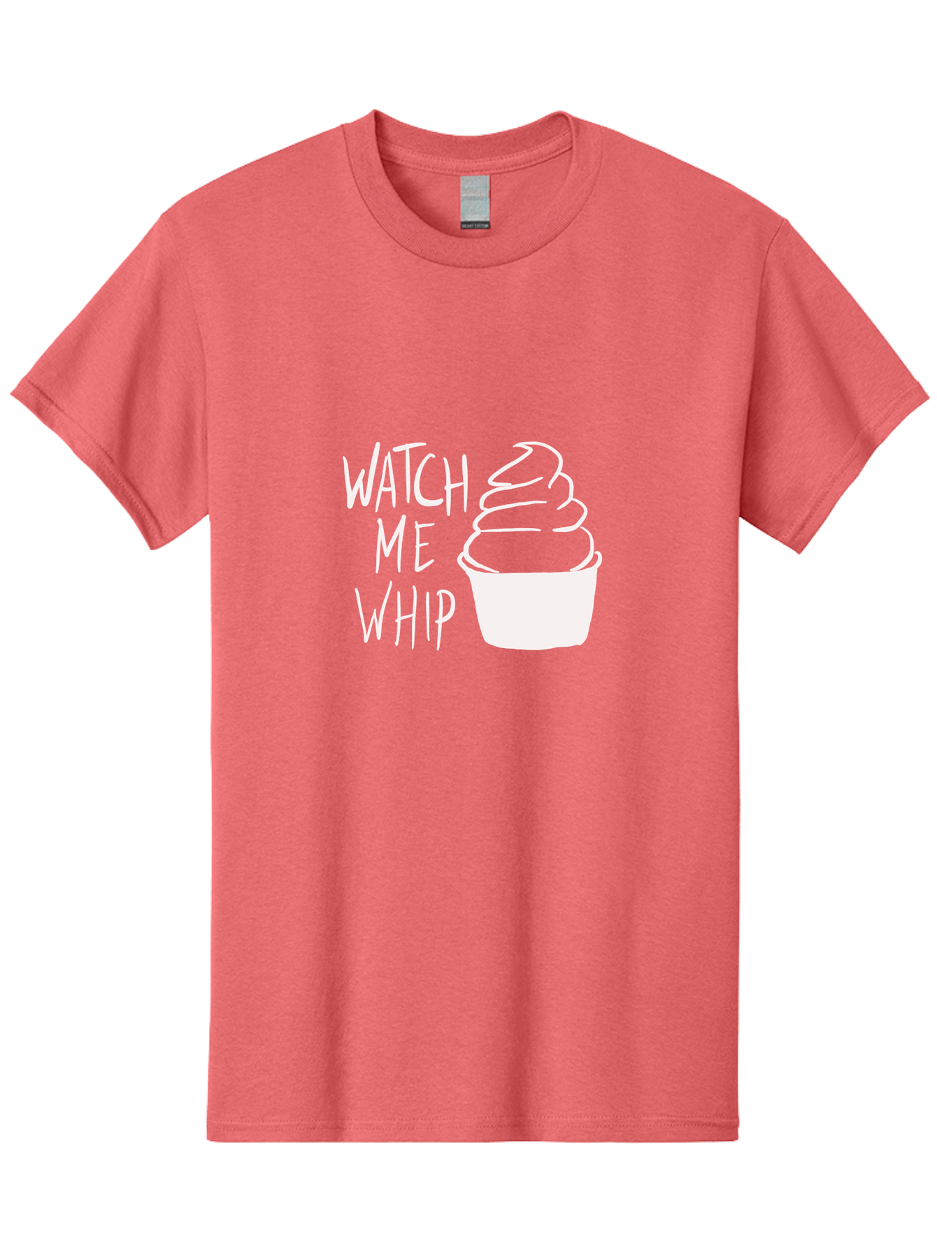 Watch-Me-Whip Men'S Graphic Tee, 100% Cotton, Comfortable Casual Summer Wear, Machine Washable, Whipped Cream, Soft Serve, Cup, Sweet Treat, Frozen Yogurt, Dessert, Fun Phrase, Playful Design, White Illustration, Watch Me Whip - Aaa138 13