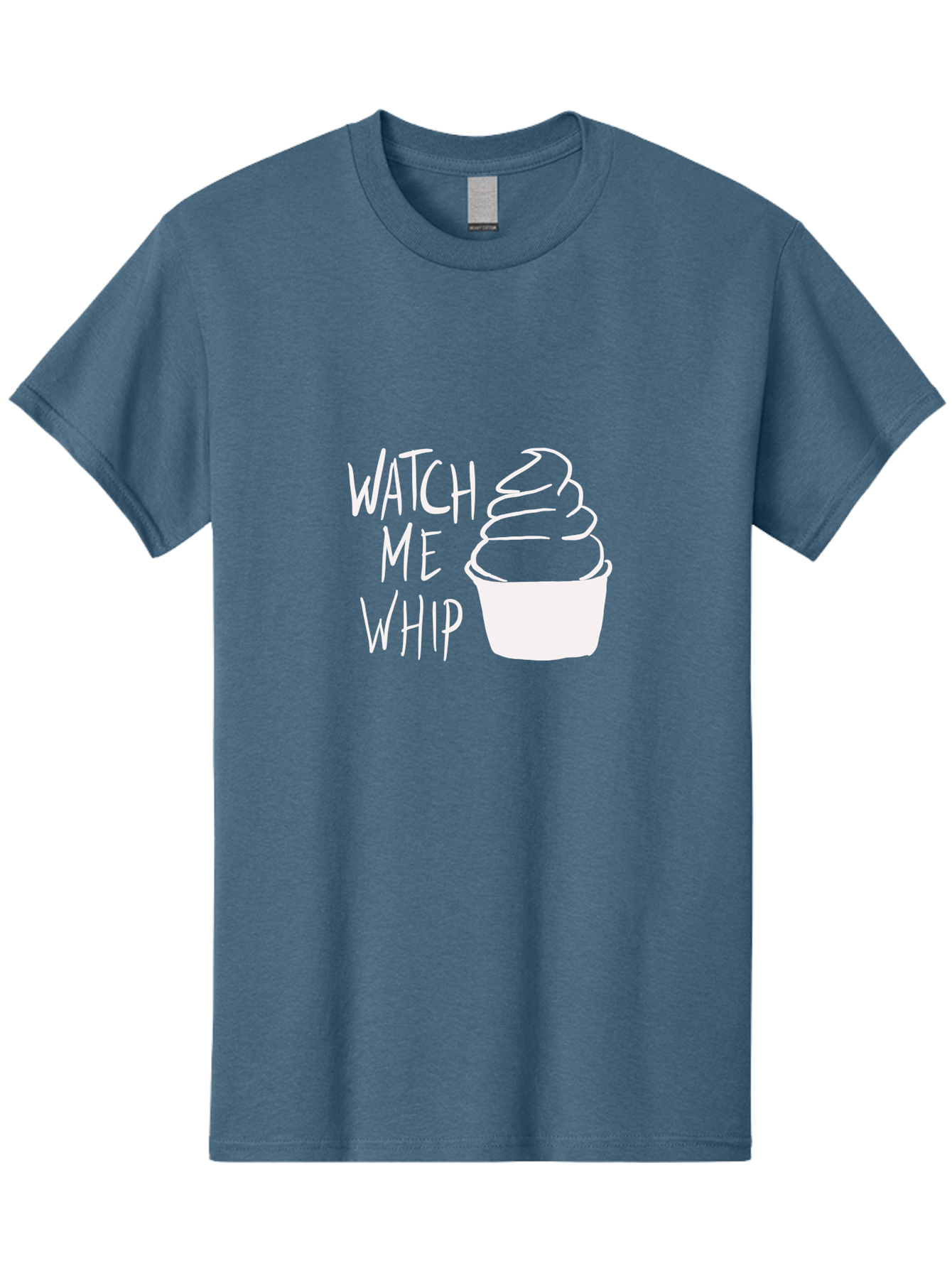 Watch-Me-Whip Men'S Graphic Tee, 100% Cotton, Comfortable Casual Summer Wear, Machine Washable, Whipped Cream, Soft Serve, Cup, Sweet Treat, Frozen Yogurt, Dessert, Fun Phrase, Playful Design, White Illustration, Watch Me Whip - Aaa138 29