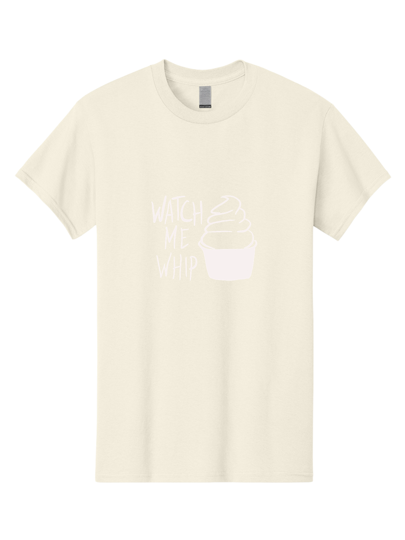 Watch-Me-Whip Men'S Graphic Tee, 100% Cotton, Comfortable Casual Summer Wear, Machine Washable, Whipped Cream, Soft Serve, Cup, Sweet Treat, Frozen Yogurt, Dessert, Fun Phrase, Playful Design, White Illustration, Watch Me Whip - Aaa138 21