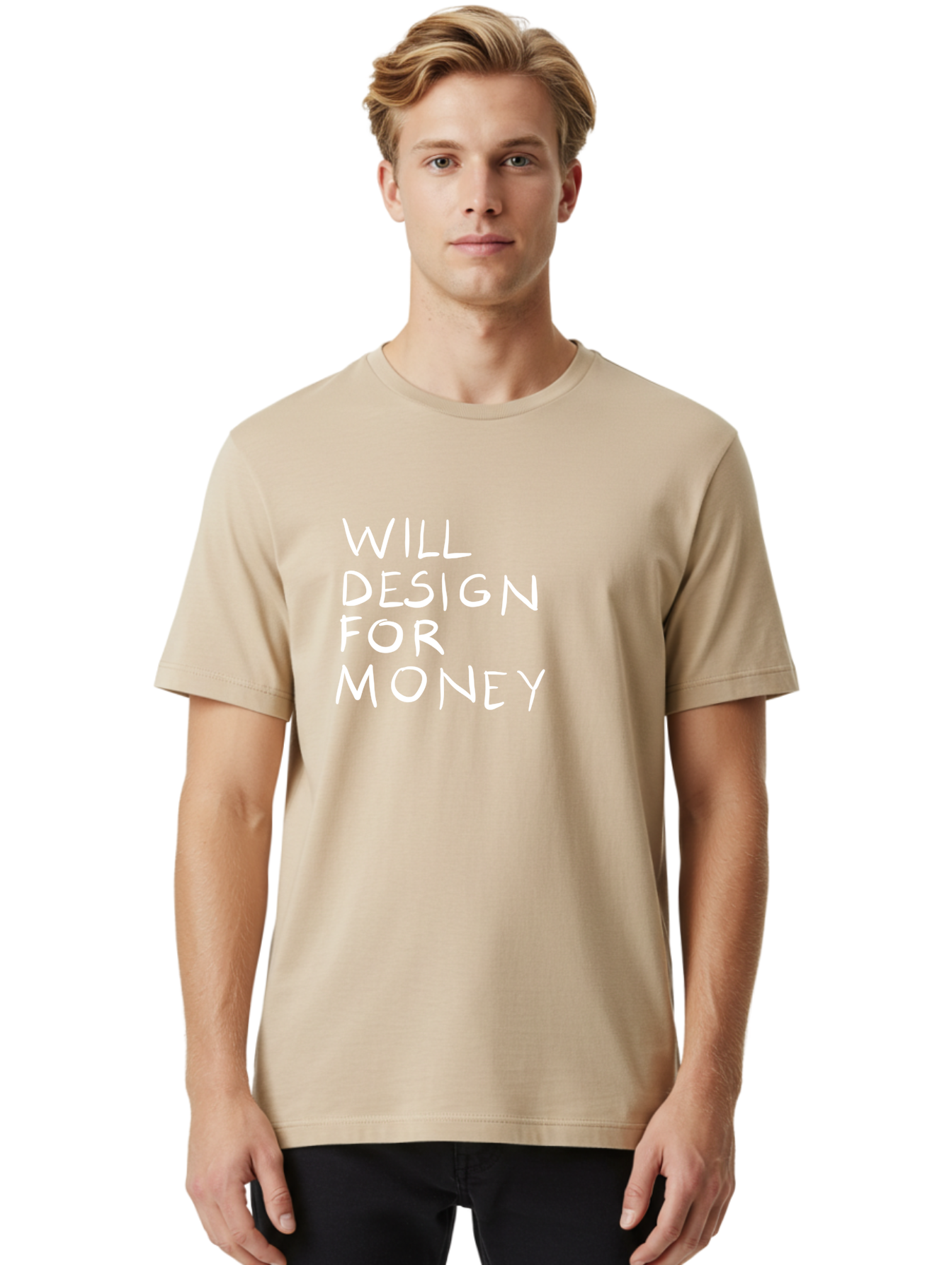 Will-Design-For-Money Men'S Graphic Tee, 100% Cotton, Comfortable Casual Summer Wear, Machine Washable, Graphic Design Services, Freelance Designer, Design For Hire, Money Making Opportunities, Professional Design Solutions, Custom Graphics - Aaa140 24