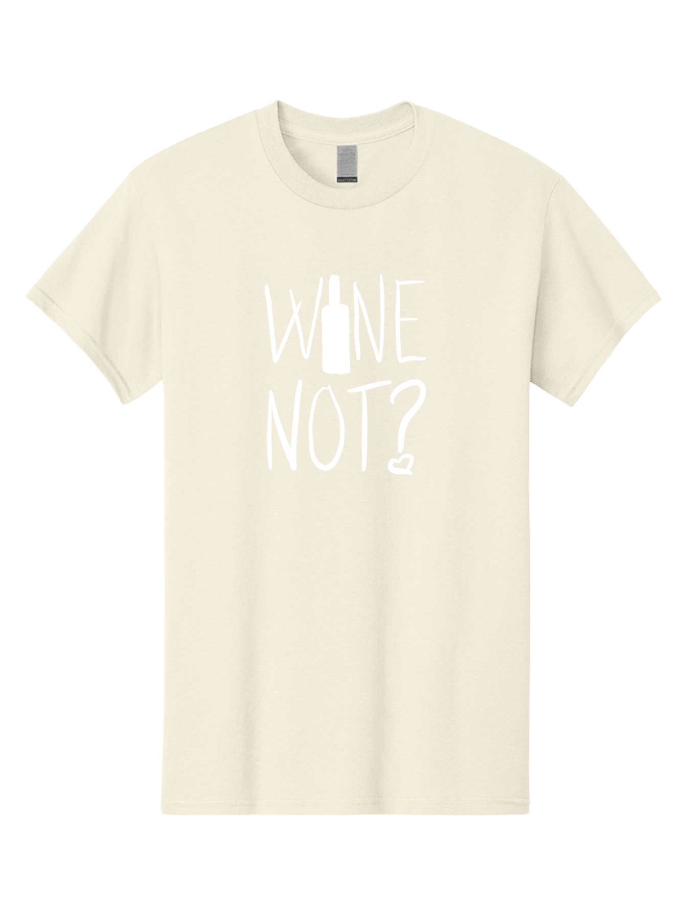 Wine-Not Men'S Graphic Tee, 100% Cotton, Comfortable Casual Summer Wear, Machine Washable, Wine Bottle, Playful Message, Witty Phrase, Wine Pun, Heart Symbol, Wine Lover, Funny Quote - Aaa141 9