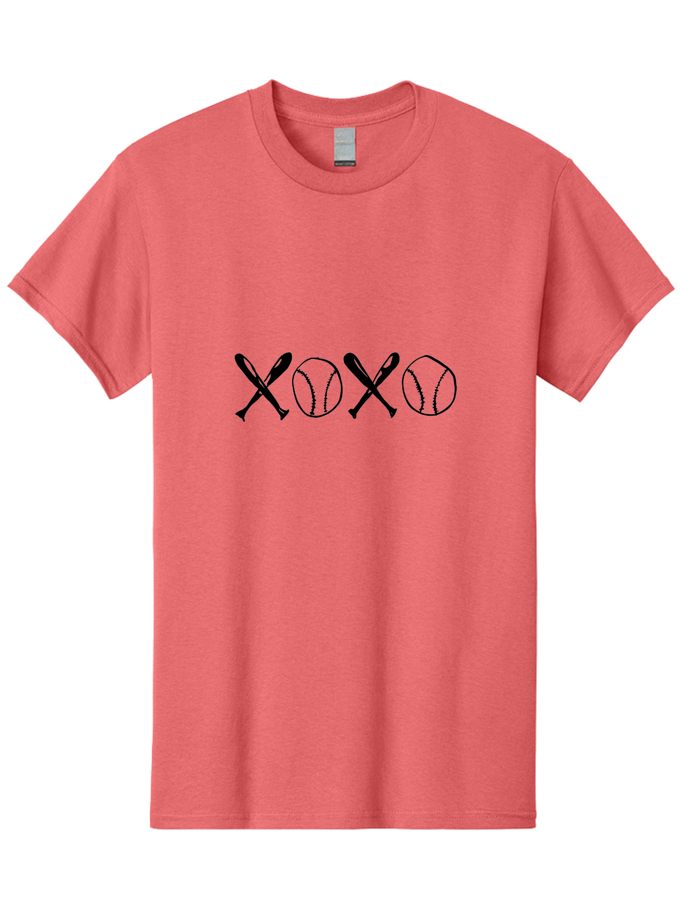 Xoxo-Baseball-Bats Men'S Graphic Tee, 100% Cotton, Comfortable Casual Summer Wear, Machine Washable, Baseball Bats And Balls Forming Xoxo Pattern, Love For Baseball, Sports-Themed Design, Unique Art, Baseball-Inspired, Love Expression - Aaa145 27