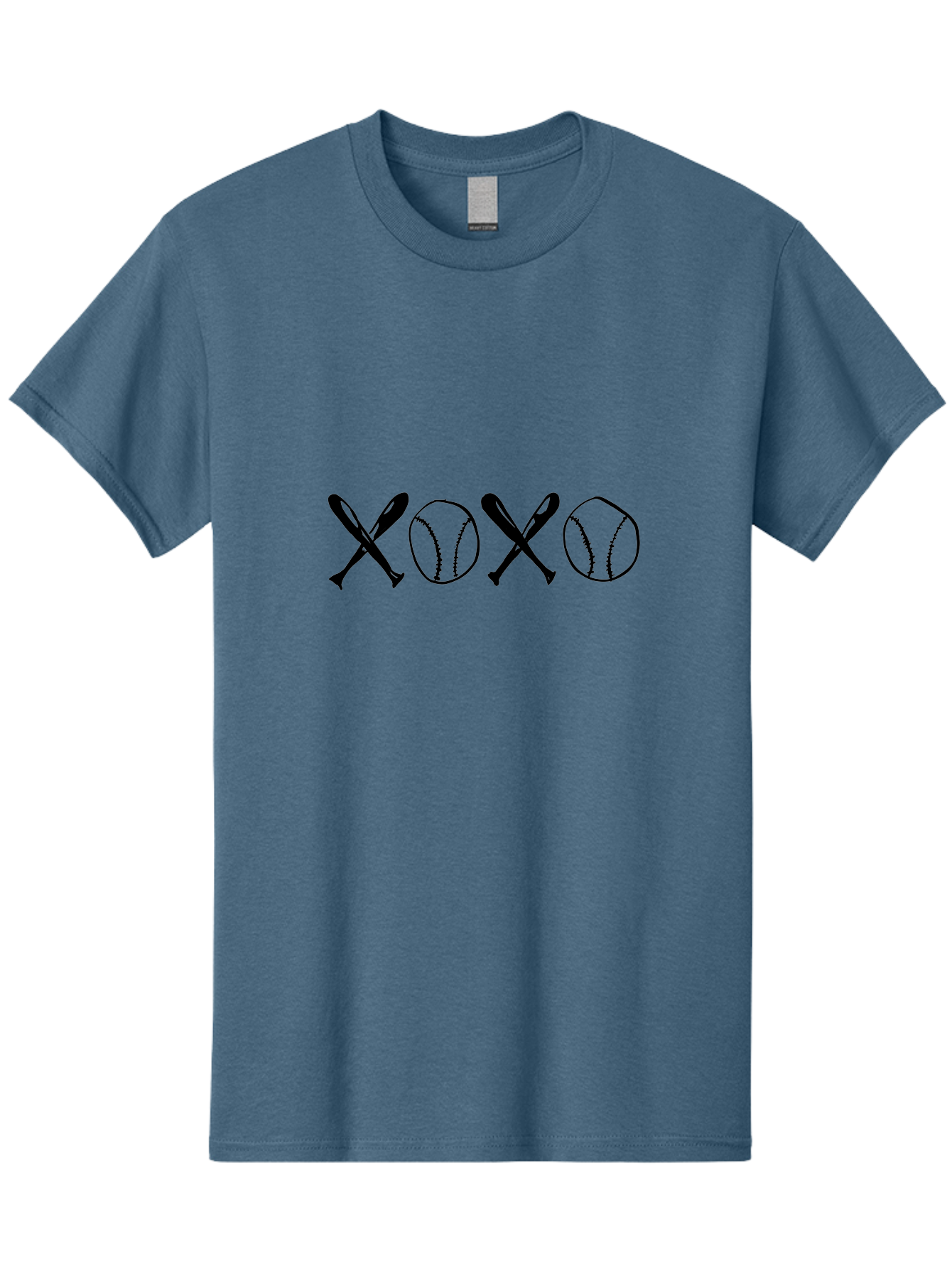 Xoxo-Baseball-Bats Men'S Graphic Tee, 100% Cotton, Comfortable Casual Summer Wear, Machine Washable, Baseball Bats And Balls Forming Xoxo Pattern, Love For Baseball, Sports-Themed Design, Unique Art, Baseball-Inspired, Love Expression - Aaa145 23