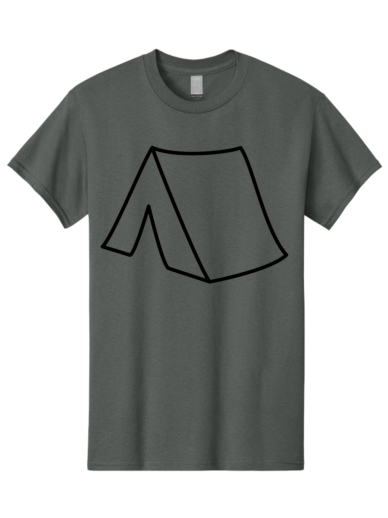 A Men'S Graphic Tee, 100% Cotton, Comfortable Casual Summer Wear, Machine Washable, Simple Line Art, Capital Letter A, Stylized Letter, Minimalist Design, Black Outline, Modern Typography - Aaa153 23