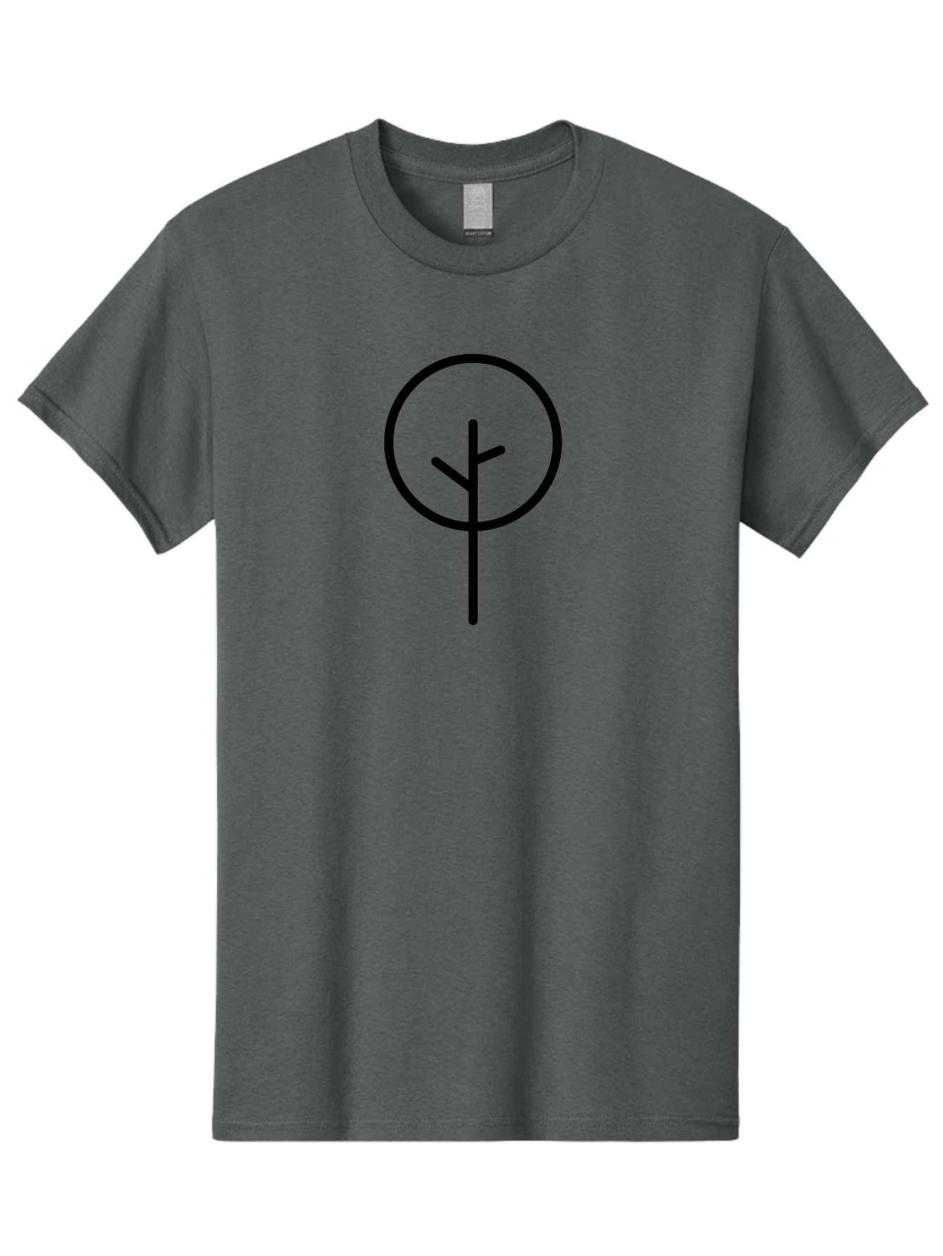 Algiz-1 Men'S Graphic Tee, 100% Cotton, Comfortable Casual Summer Wear, Machine Washable, Algiz Rune, Norse Symbol, Protection Charm, Ancient Writing, Mystical Sign, Spiritual Protection, Esoteric Art - Aaa155 3