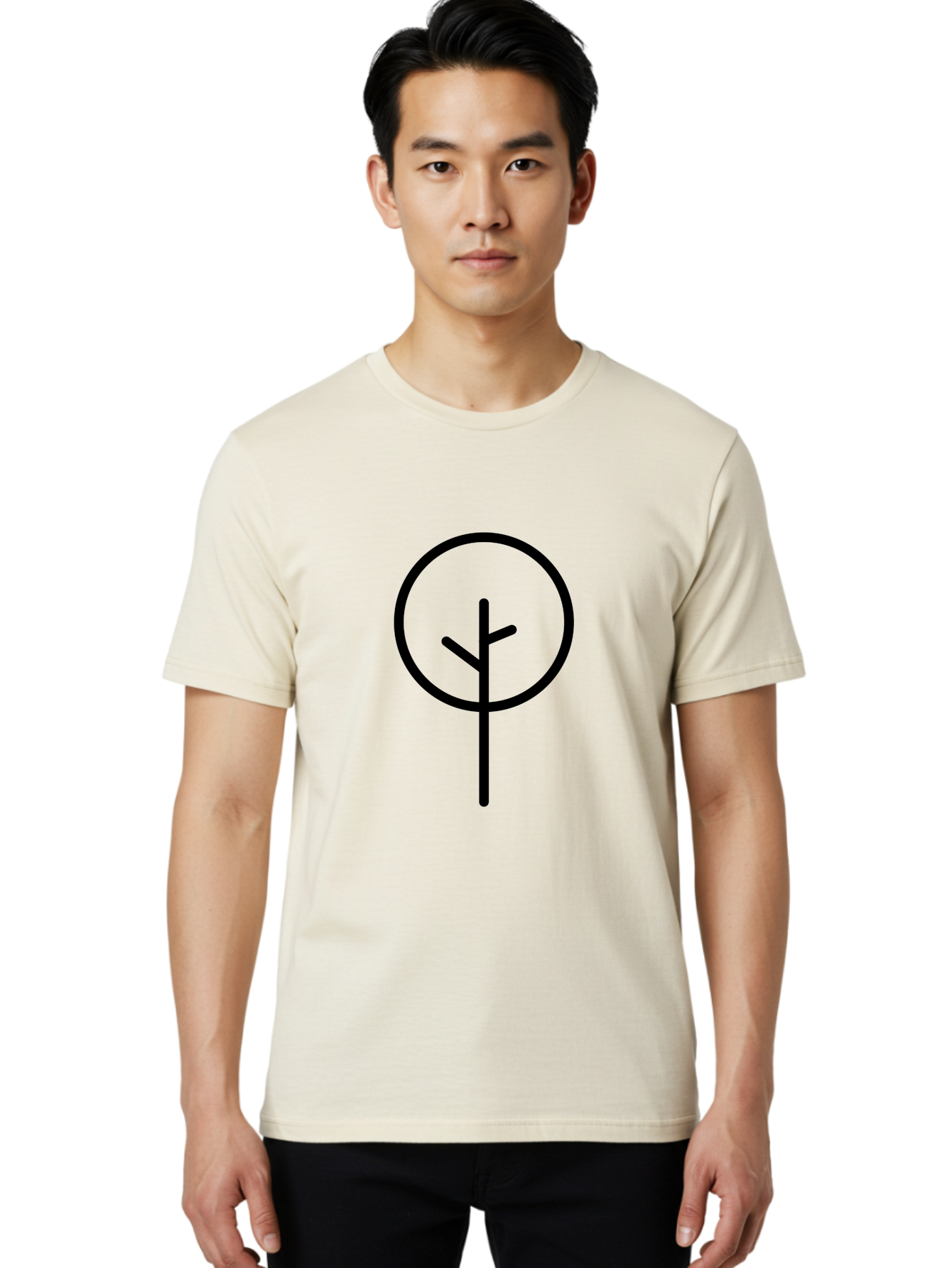 Algiz-1 Men'S Graphic Tee, 100% Cotton, Comfortable Casual Summer Wear, Machine Washable, Algiz Rune, Norse Symbol, Protection Charm, Ancient Writing, Mystical Sign, Spiritual Protection, Esoteric Art - Aaa155 16